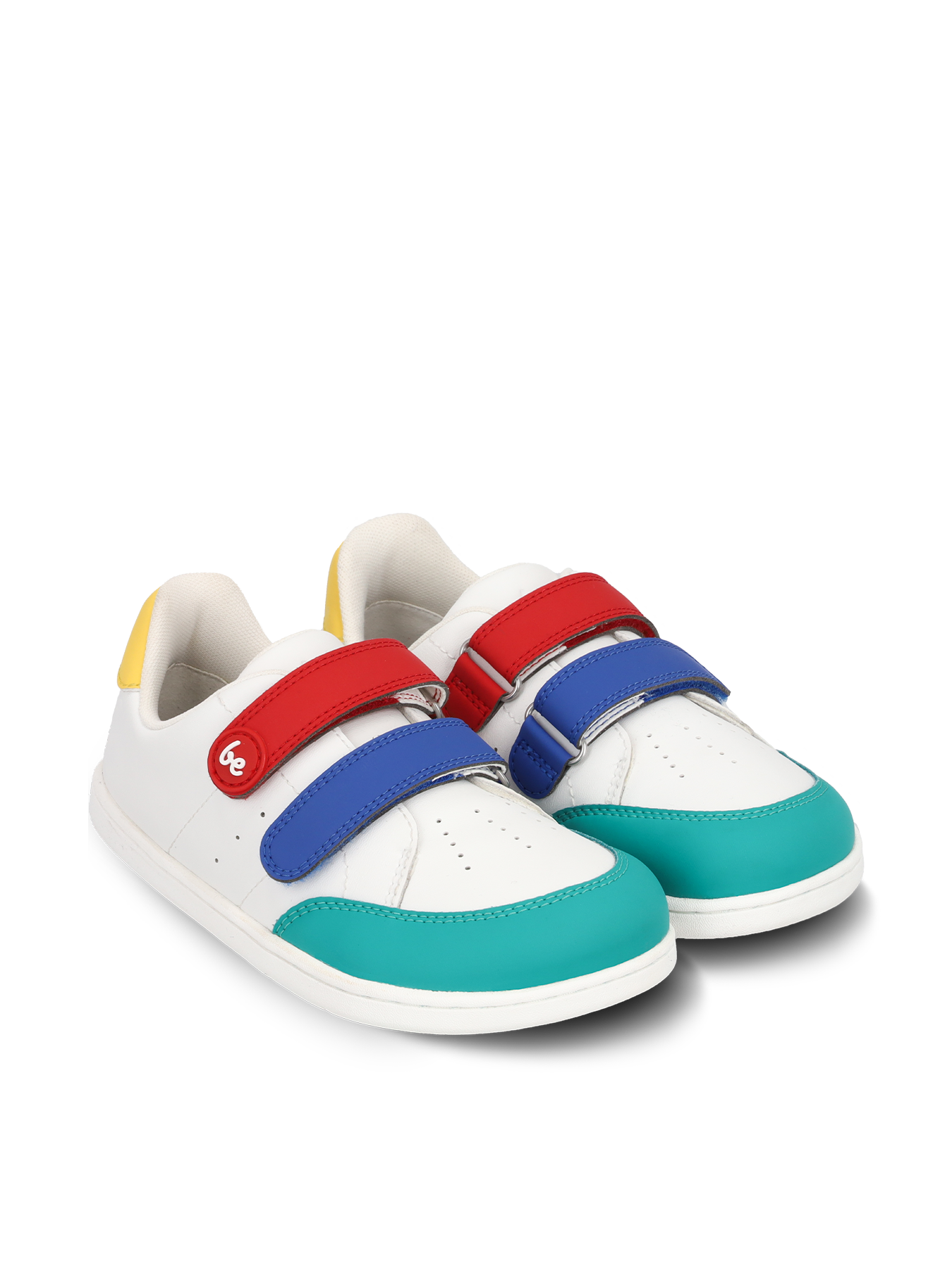 Be Lenka Energise Kids Barefoot Sneakers - Lightweight & Flexible White & Multicolored Shoes for Active Play & Outdoor Adventures