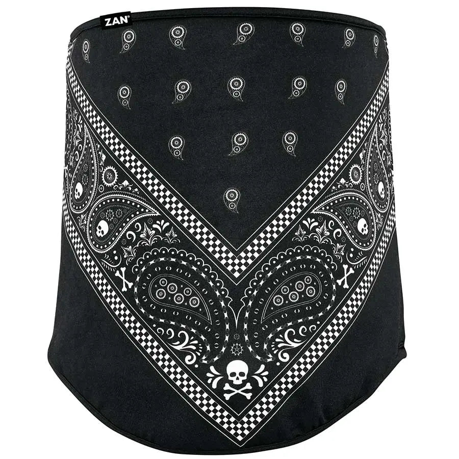 ZANheadgear Black Paisley Motley Tube Scarf - Stylish Bandana for Men & Women - Perfect for Outdoor Activities, Concerts, and Sports Events