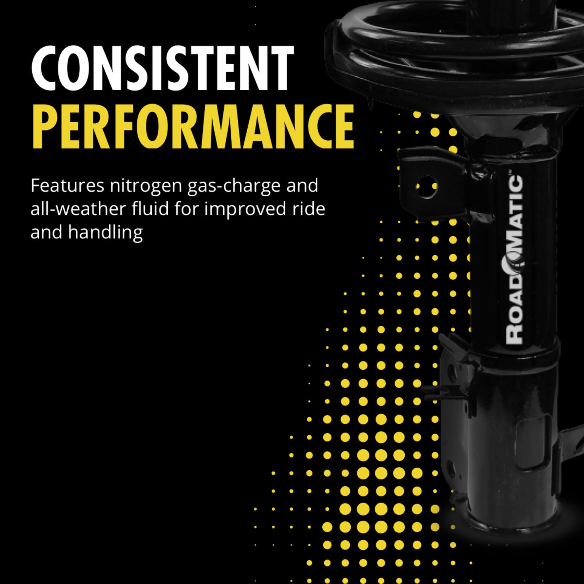 Monroe Shocks & Struts 281589 Monroe RoadMatic Complete Strut Assembly - Suspension Strut & Coil Spring Kit for Smooth Ride & Vehicle Stability - Perfect for Trucks, SUVs & Sedans on Rough Roads & Daily Commute