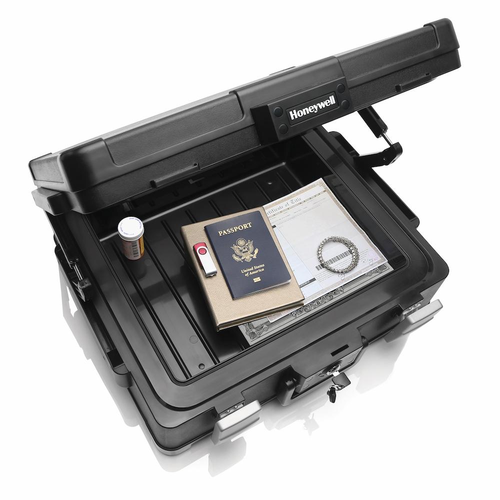 Honeywell 1114 Lightweight 1-Hour Fireproof & Waterproof Safe Box for Home, Office - Protect Documents, Cash & Valuables from Fire & Water Damage