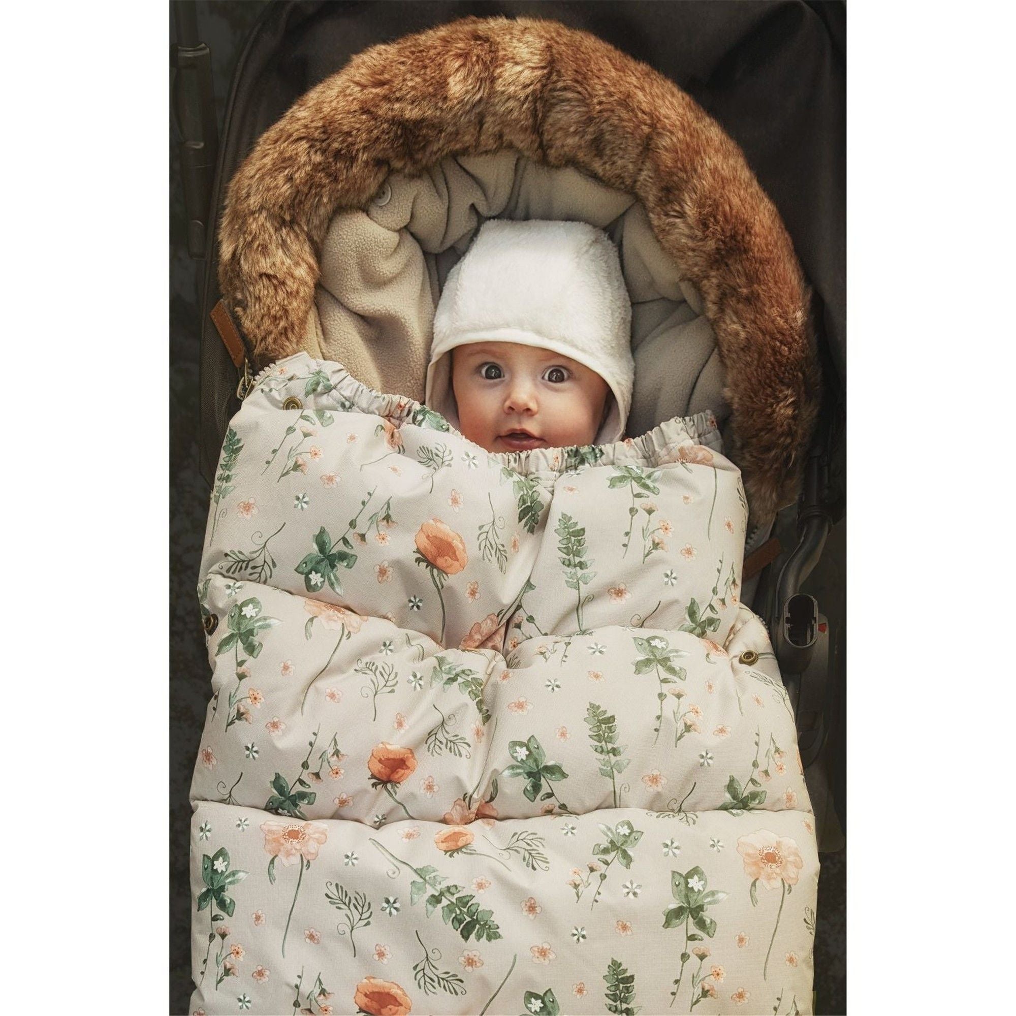 Elodie Details Meadow Blossom Footmuff - Soft Baby Stroller Foot Warmer for Winter - Cozy Infant Carrier Accessory for Outdoor Walks & Strolls