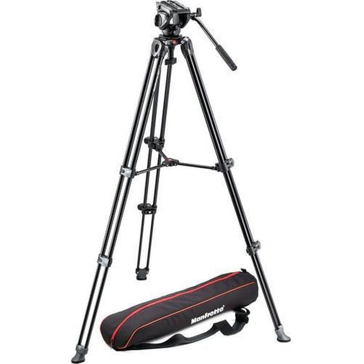 Manfrotto MVK500AM 500 Twin Aluminum Leg Video Tripod System - Professional Stabilizer for DSLR & Camcorders - Perfect for Filmmaking, Vlogging & Outdoor Shooting
