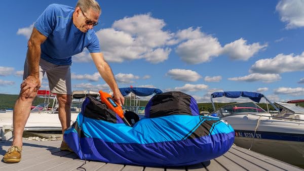 METROVAC 110-IDAR Magic Air Inflator/Deflator - 110V High-Powered Electric Pump for Inflatables, Air Mattresses, Pool Toys | Quick Inflation for Camping, Parties & Poolside Fun