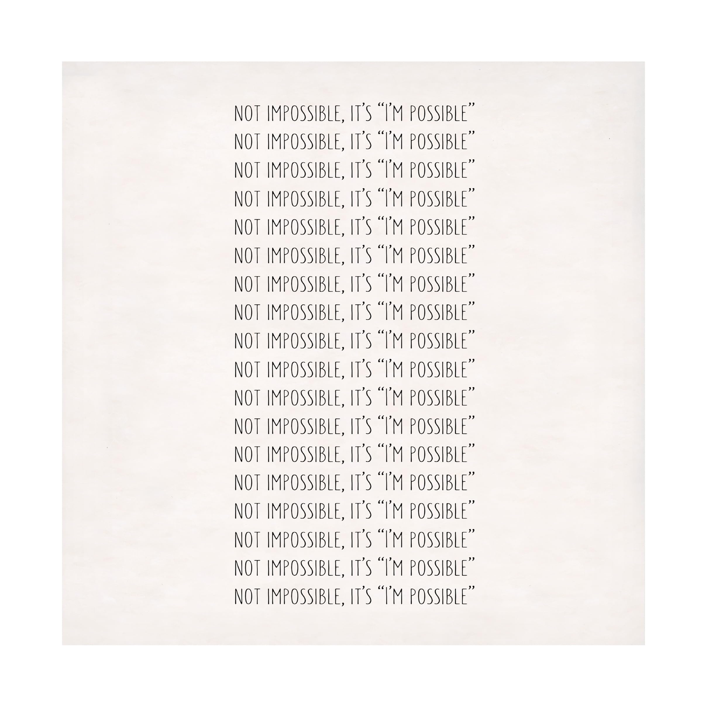 Trademark Fine Art 'Possible' Canvas Wall Art Print by Art Licensing Studio - Perfect for Home Decor, Office & Living Room