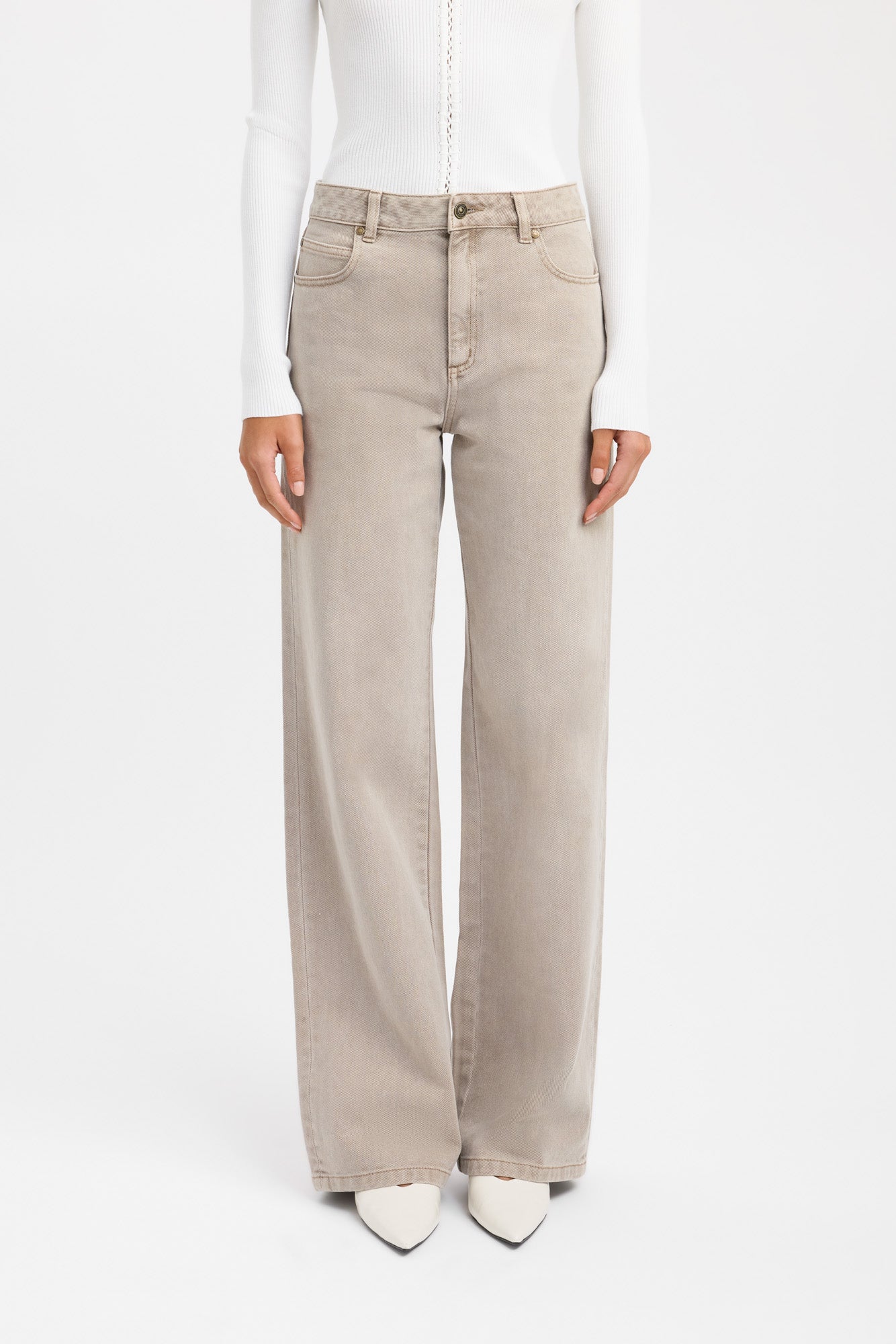 Kai Straight Leg Jeans for Women - High Waist Stretch Denim Pants - Comfortable & Stylish for Everyday Wear, Office, and Casual Outings