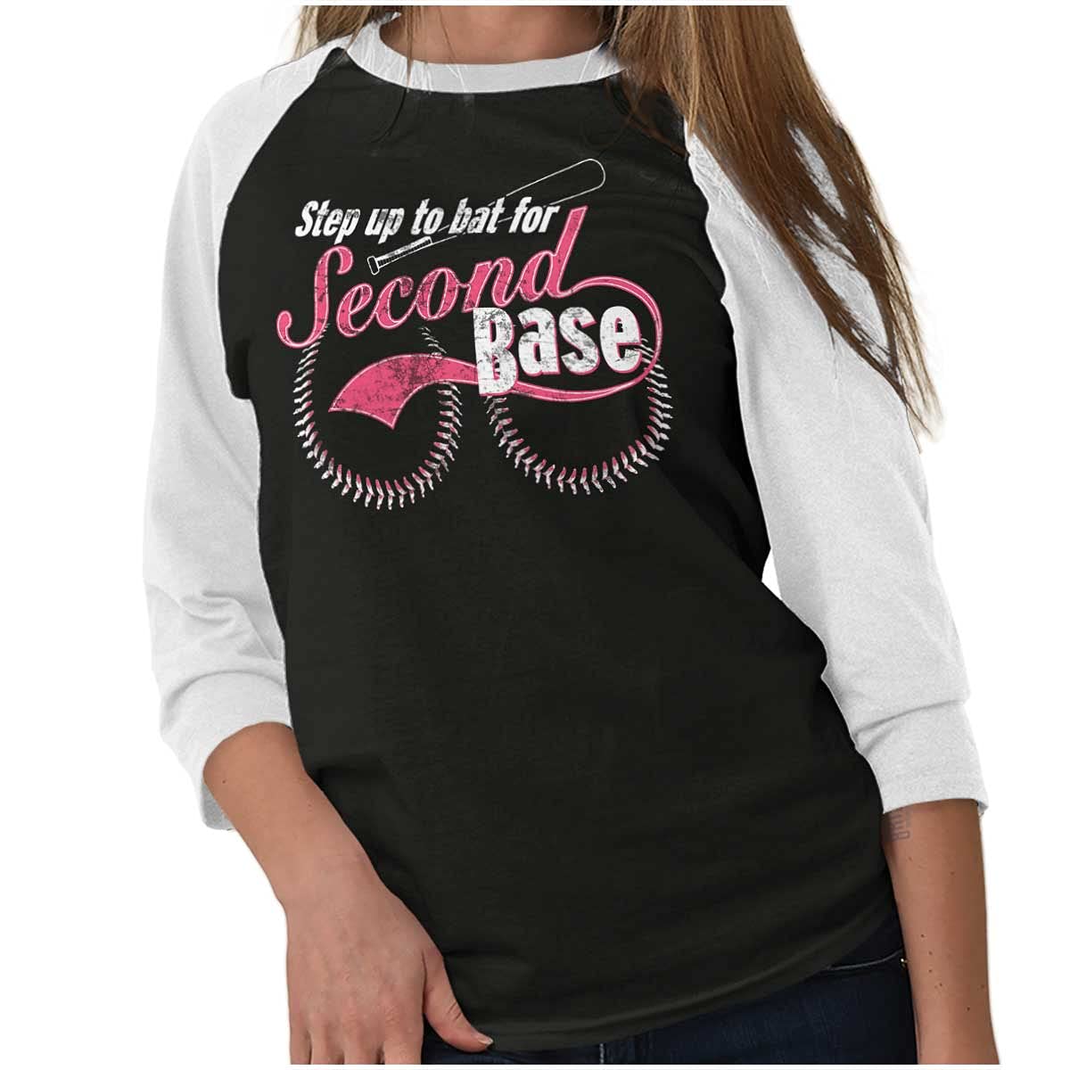 Women's Second Base Raglan Tee - Soft Baseball T-Shirt for Casual Wear & Sports | Perfect for Game Day, Workouts & Everyday Comfort
