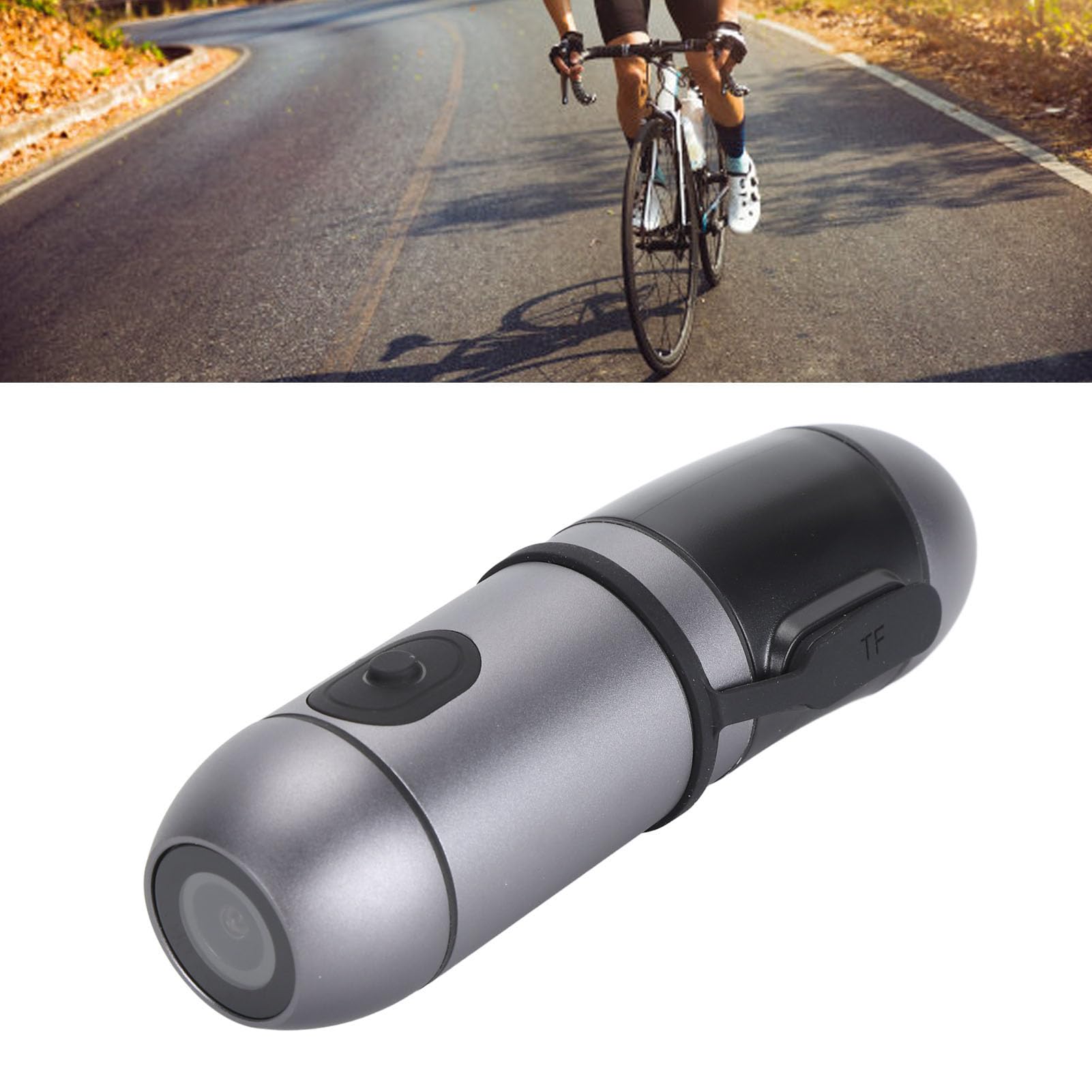 2K Dual Lens Motorcycle Helmet Camera with App Control & Loop Recording - 170° Wide Angle Bike Camera for Riding | Perfect for Vlogging, Commuting & Adventure Sports