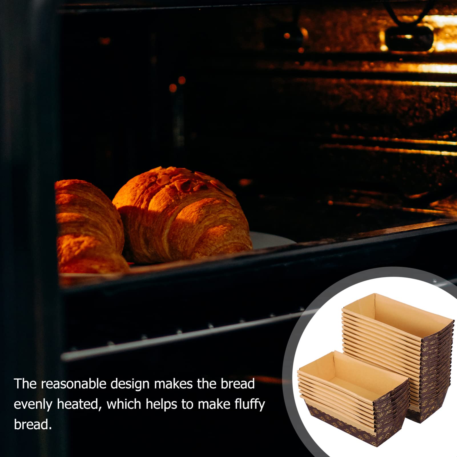 Alipis 25-Pack Disposable Corrugated Paper Bread Loaf Pans - Eco-Friendly Recyclable Baking Pans for Quick Bread, Pumpkin Bread & Pastries - Perfect for Home Baking, Bakery Shops & Holiday Treats