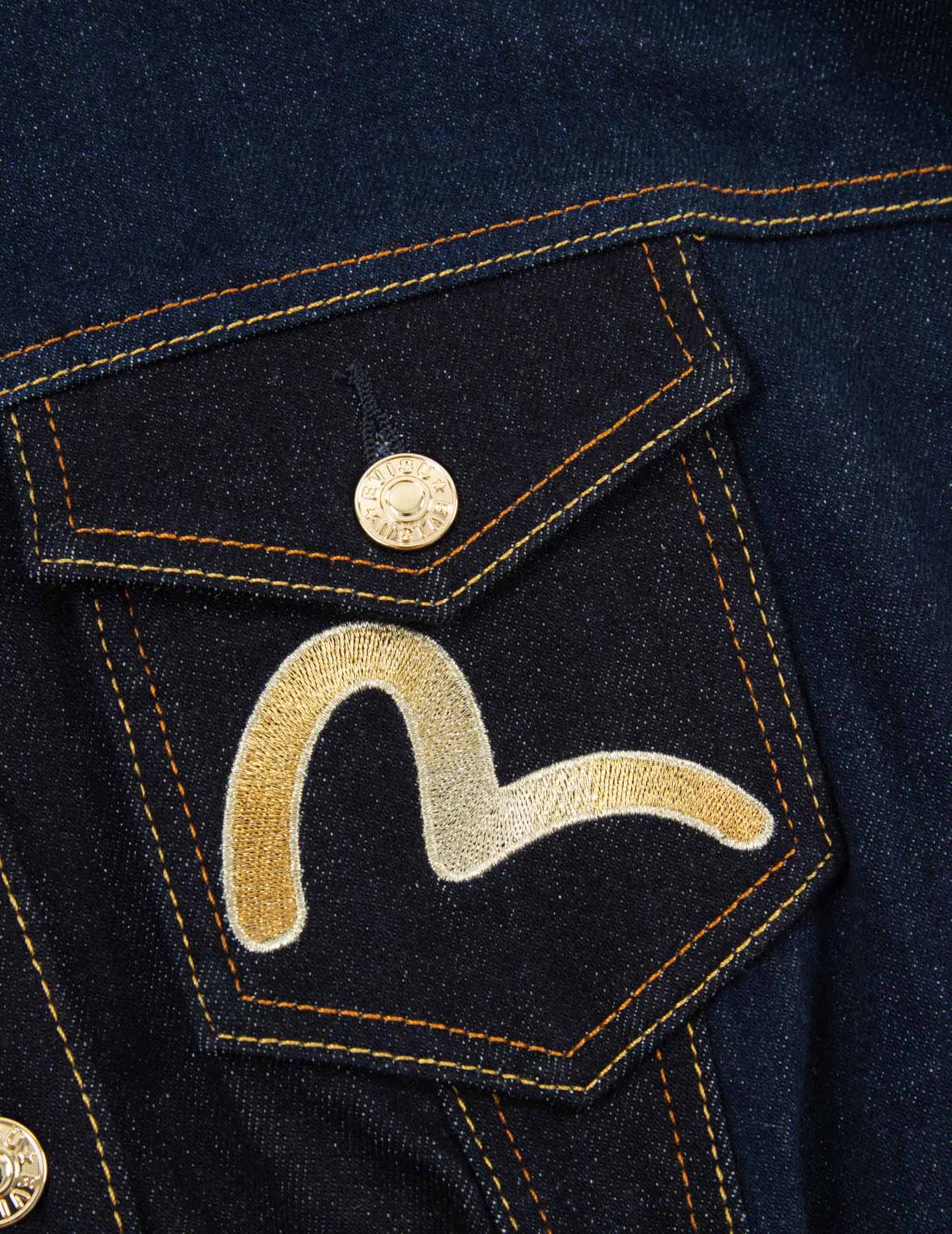 Seagull & Kamon Embroidered Denim A-Line Dress - Stylish Casual Wear for Women, Perfect for Outings & Date Nights