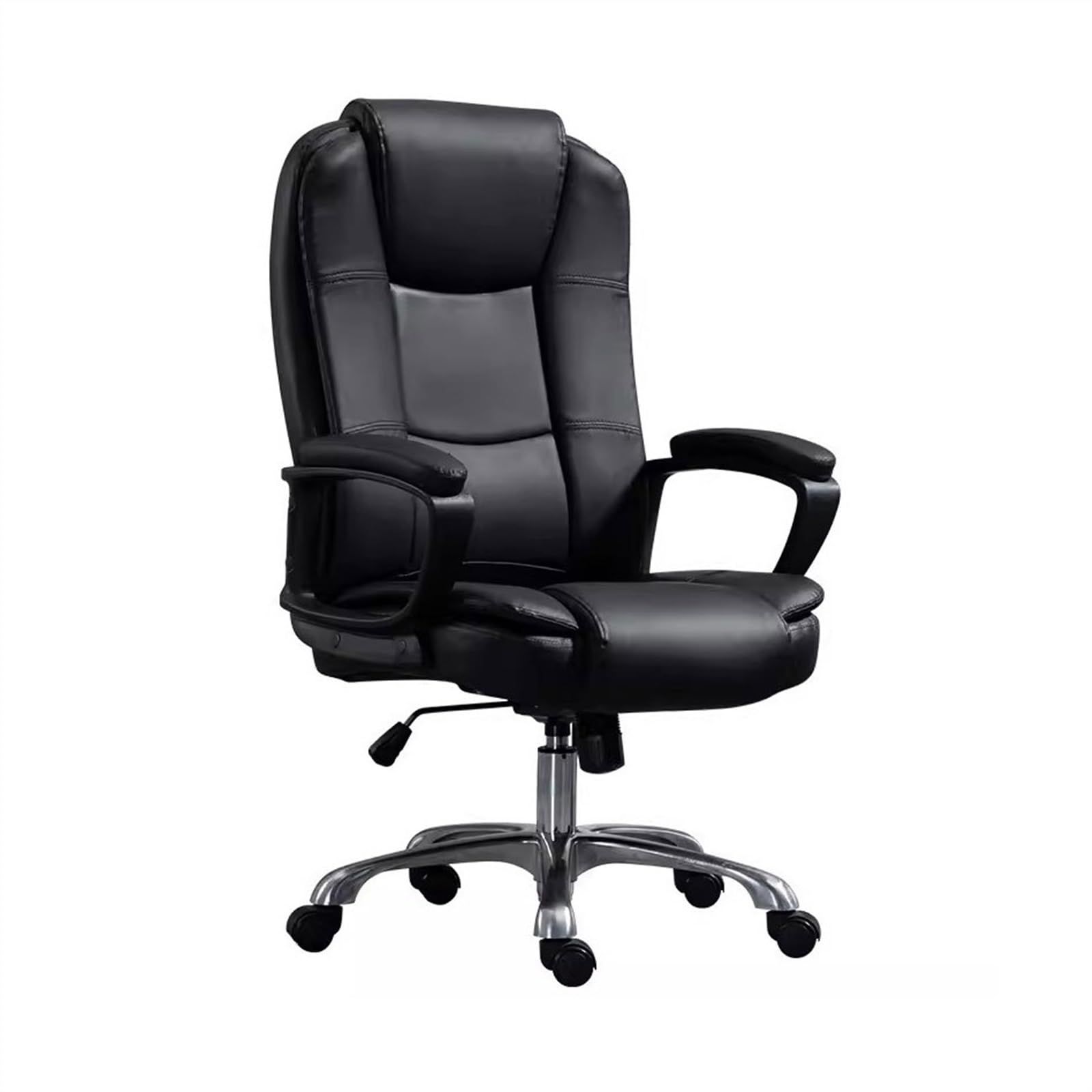 Ergonomic High Back Office Chair - Adjustable Swivel Desk Chair for Home, Business & Computer Work - Comfortable Staff Chair for Learning & Working (Black) - Perfect for Home Office, Study & Workspace