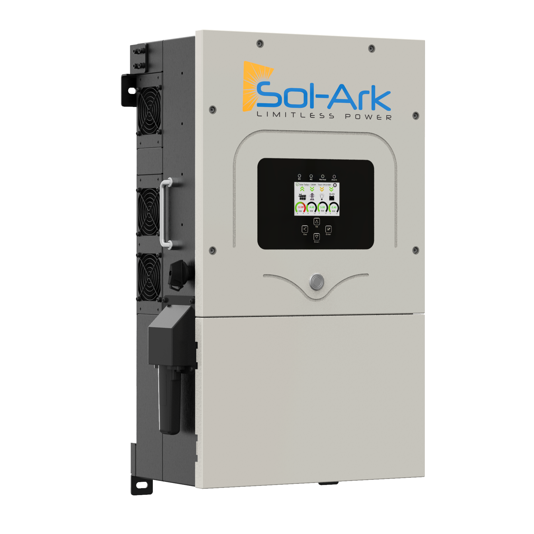 Sol-Ark 12K 2P Hybrid Solar Inverter | 12kW 2-Phase Grid-Tied Battery Backup System | Perfect for Home Solar Power & Off-Grid Energy Storage