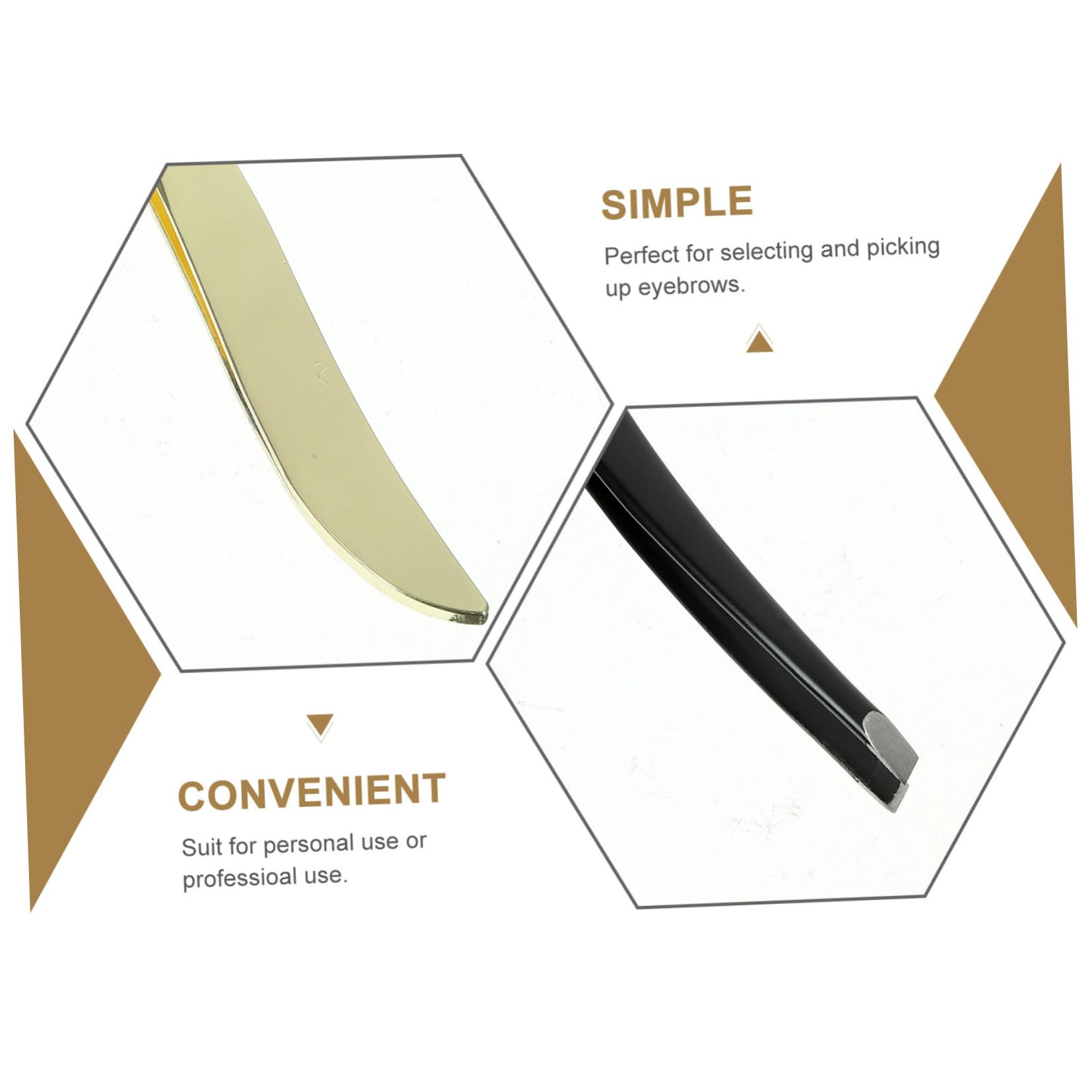 **Didiseaon Stainless Steel Ingrown Hair Tweezers & Eyebrow Shaping Kit - 3-Piece Set for Facial Hair Removal, Eyebrow Grooming & Makeup - Perfect for Home, Salon & Travel Use**