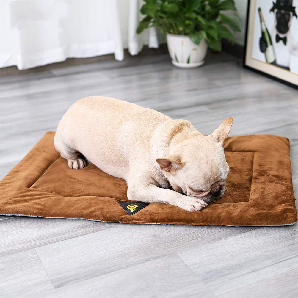TEHAUX Waterproof Electric Heating Pad for Dogs & Cats - Self-Warming Pet Mat with Glued Cotton, Heated Dog Bed & Cat Bed for Winter - Ideal for Indoor Use, Crate Training, and Arthritis Relief
