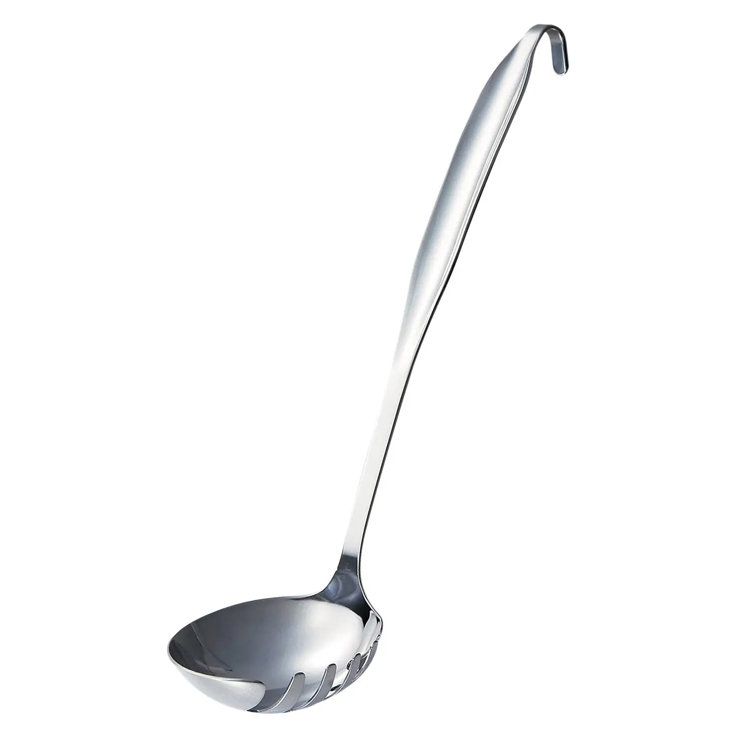 Premium Akagawa Kibutsu Stainless Steel Udon Soup Ladle - Durable Kitchen Tool for Japanese Noodle, Hot Pot & Ramen Cooking