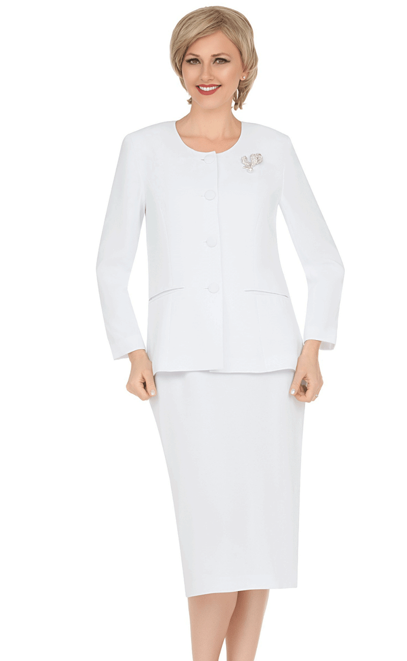 Giovanna Usher Suit S0745 - Classic White Wedding Attire for Groomsmen & Ushers - Perfect for Formal Weddings & Special Occasions