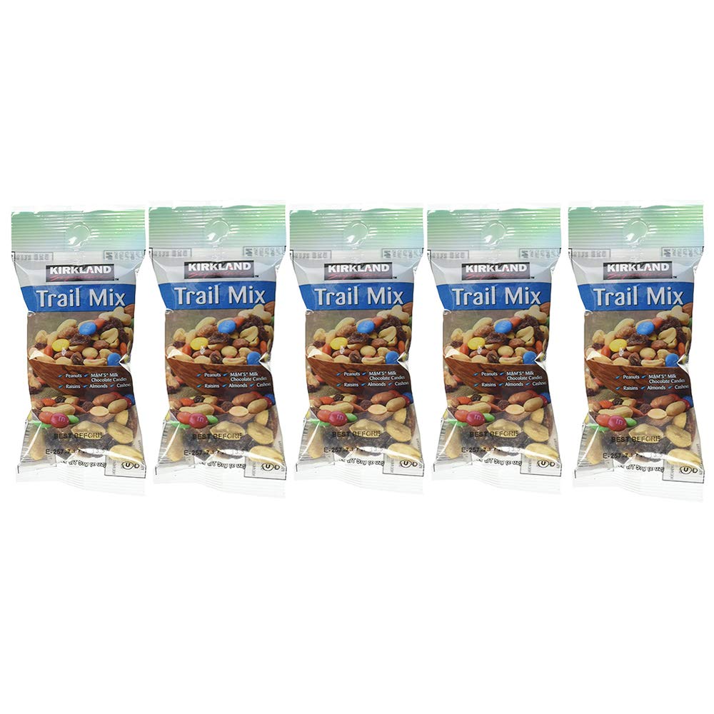 Kirkland Signature Trail Mix Snack Packs - 2oz Individual Portions (28 Count, 5 Pack) | Healthy Nut & Dried Fruit Mix | Perfect for Hiking, Camping & Office Snacks