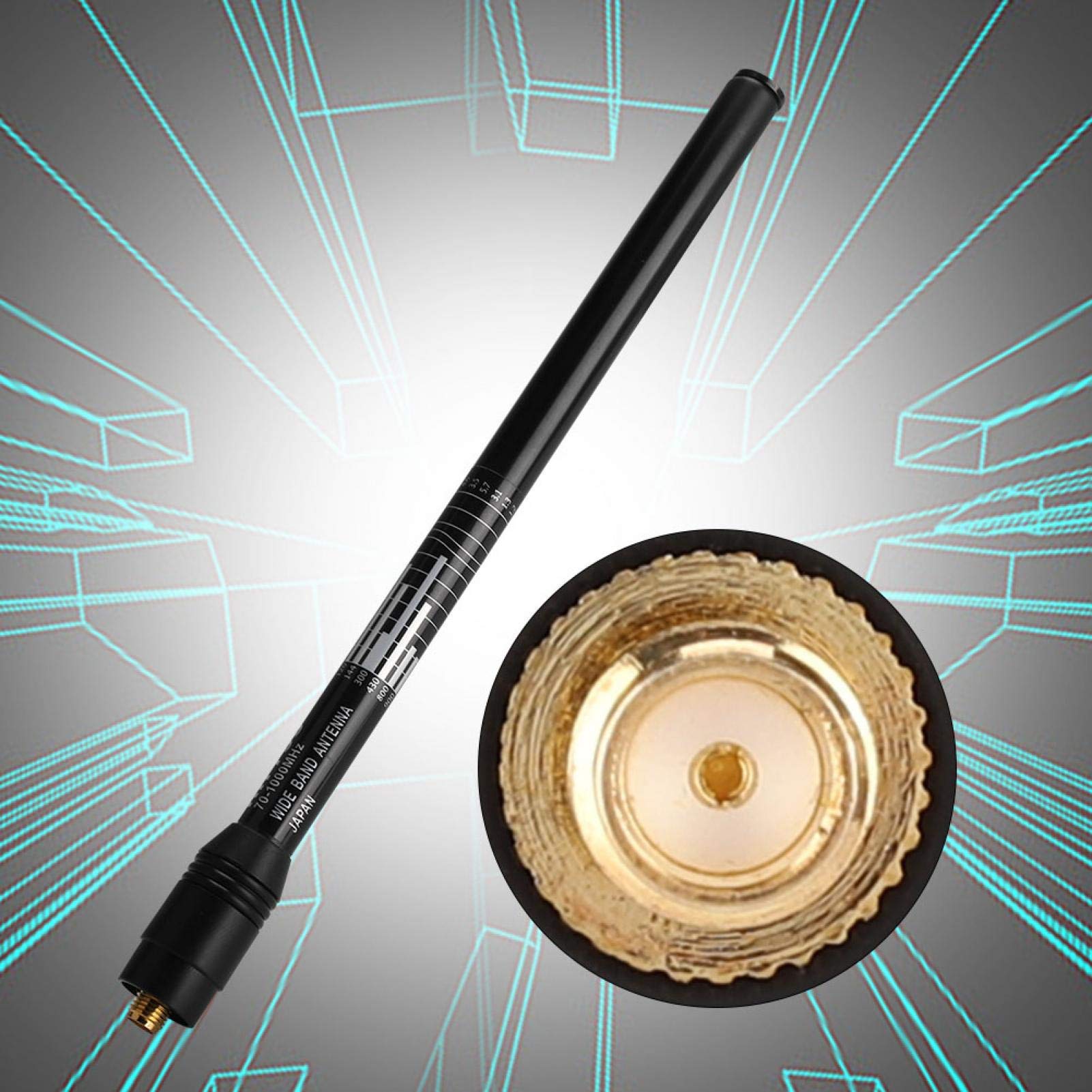 Socobeta Portable SMA-Female Connector Telescopic Antenna Scanner - Extendable for Ham Radio, Walkie Talkie & Signal Boosting | Indoor/Outdoor Use for Camping, Hiking & Emergency Communication