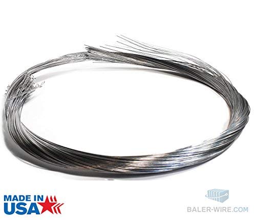 12 Gauge x 14' Heavy Duty Bale Wire - 130 Count Pack for Hay Baling, Farm Fencing & Agricultural Use - High Tensile Strength Baling Twine Alternative