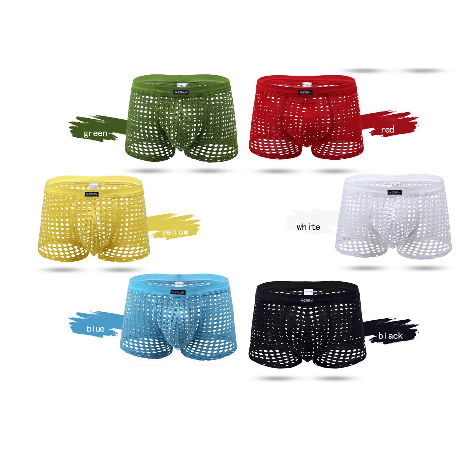Men's Low Rise Cutout Boxer Mesh Swim Shorts - Quick Dry, Stretch Comfort for Beach, Pool & Water Sports | Lightweight Breathable Swimwear for Summer Vacation & Outdoor Activities