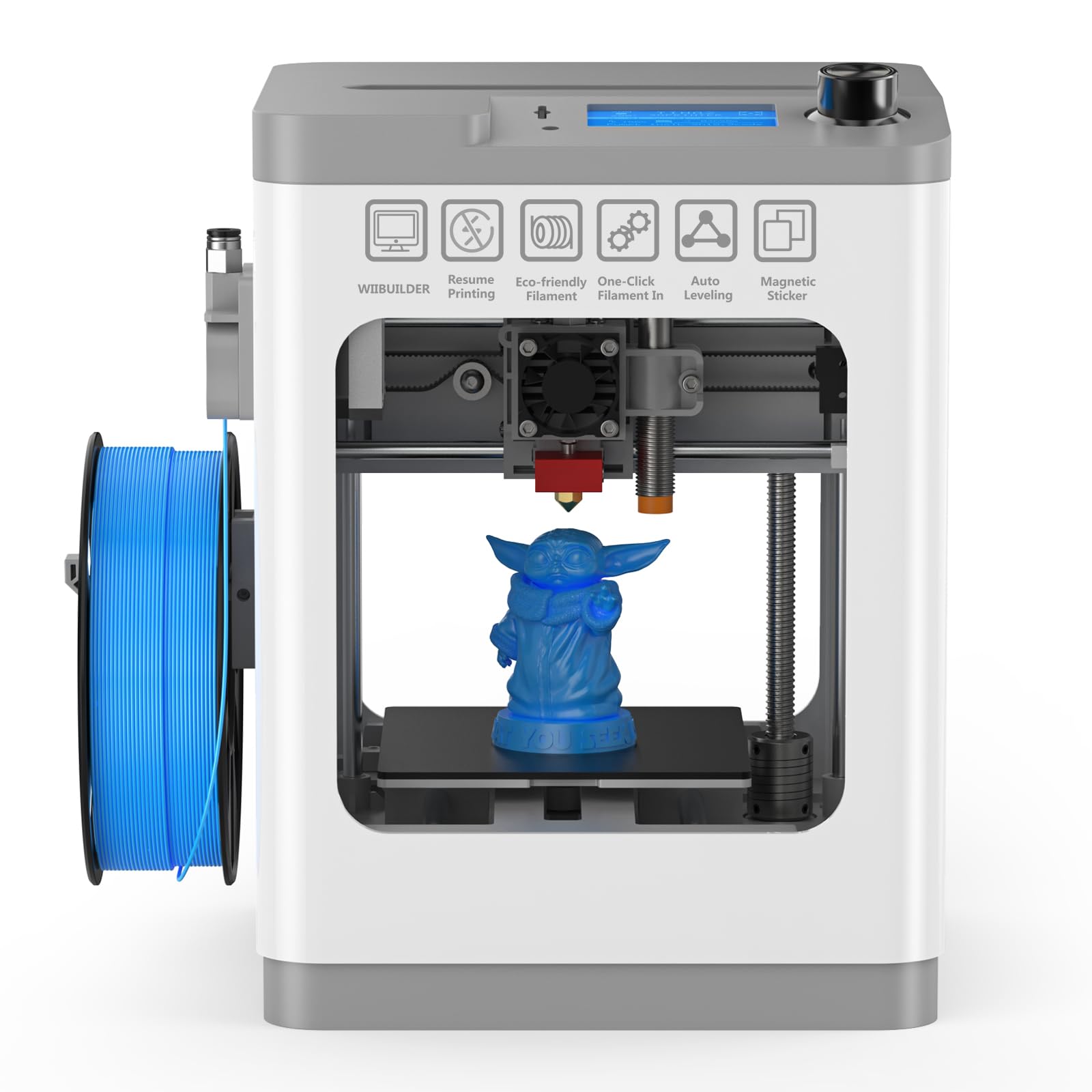 TINA2 Mini 3D Printer | Fully Assembled FDM 3D Printer with Auto Leveling for Beginners & Kids | Open Source Design with Resume Printing & Magnetic Build Plate | Perfect for Home, School & DIY Projects