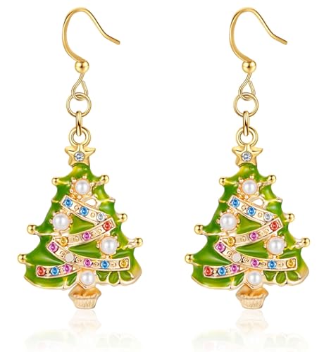 03.Christmas Tree Earrings