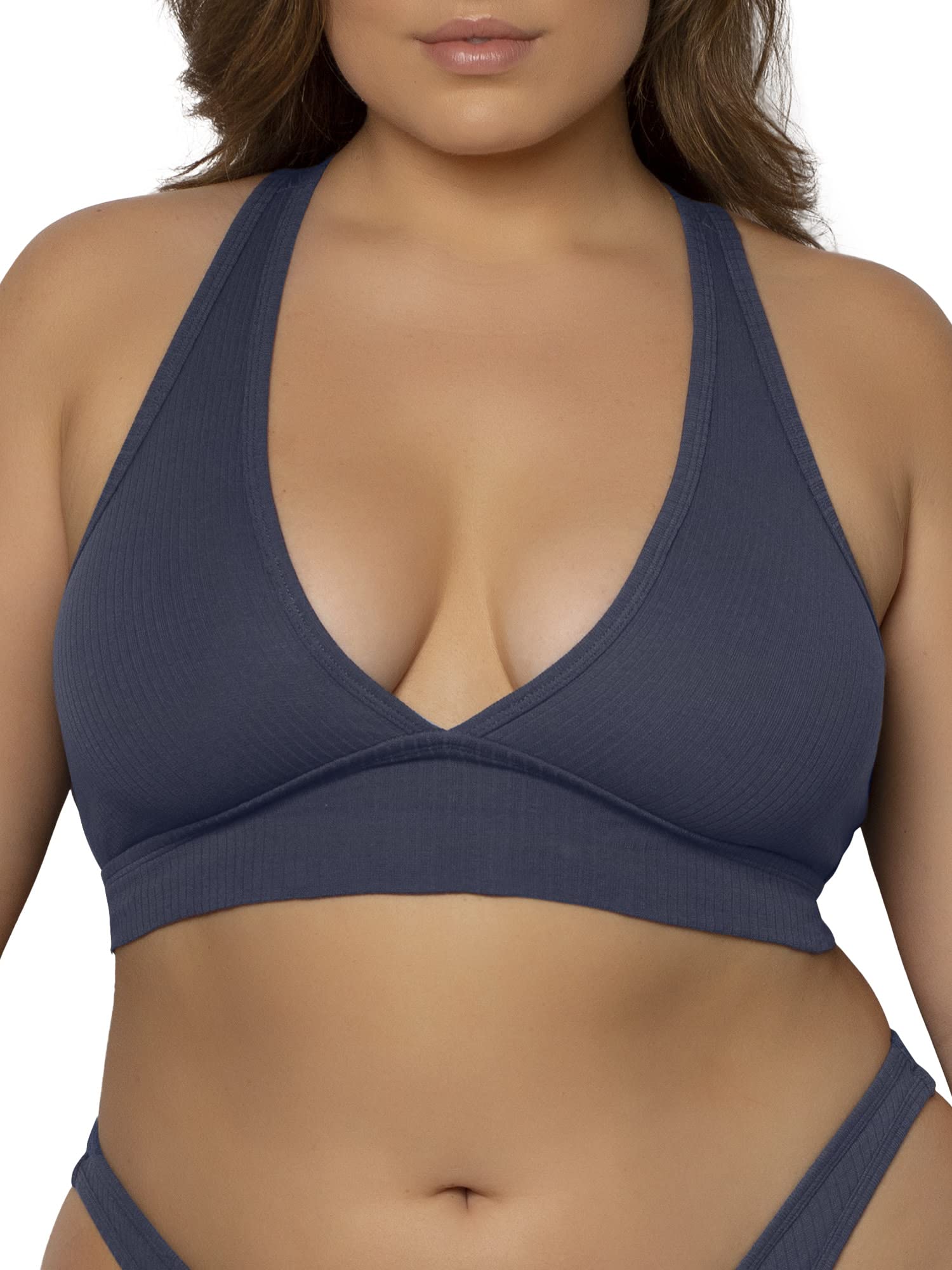Smart & Sexy Women's Cloud Cotton Comfort Wireless Bralette - Ultra Soft Lounge Bra for Sleep, Yoga & Everyday Wear