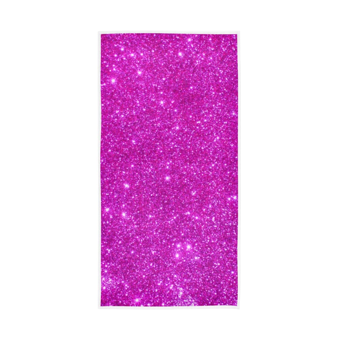 ODAWA Deep Pink Sparkle Glitter Soft Large Hand Towels - 30 x 15 Inch Multipurpose Bath, Gym, Spa & Yoga Towels | Perfect for Workouts, Yoga Sessions & Luxury Bathing