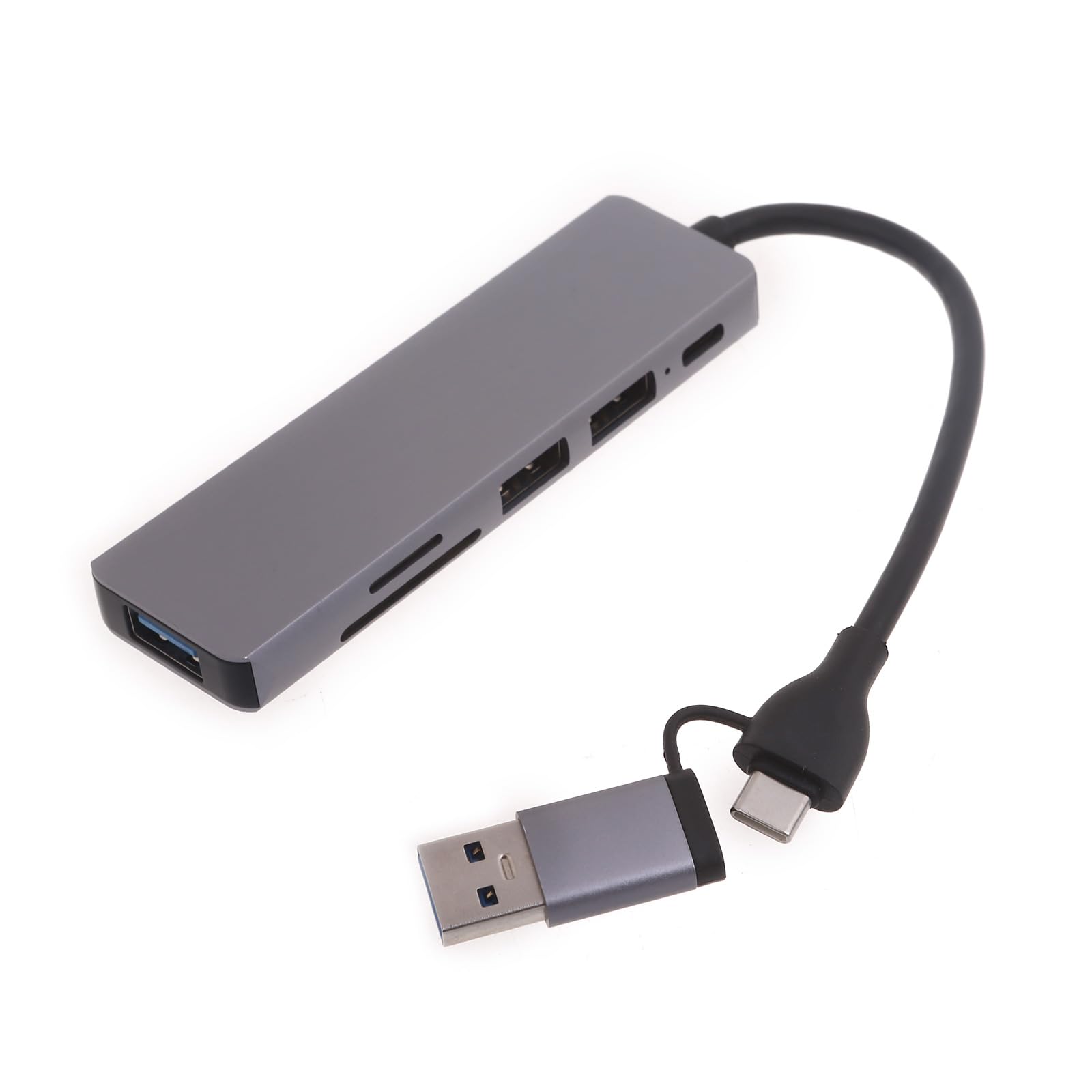 6-in-1 USB C Hub with 4K HDMI, USB 3.0 Ports, SD/TF Card Reader - USB C Docking Station for MacBook Pro/Air, Dell XPS, iPad Pro - Perfect for Office Work, Video Conferencing & Data Transfer