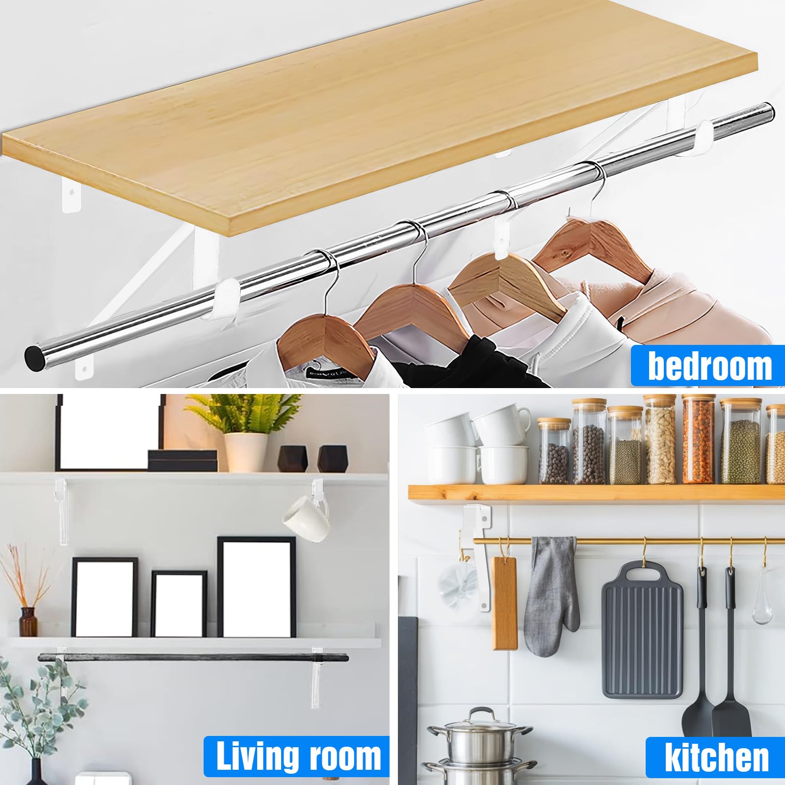 Heavy Duty Adjustable Shelf Brackets 10