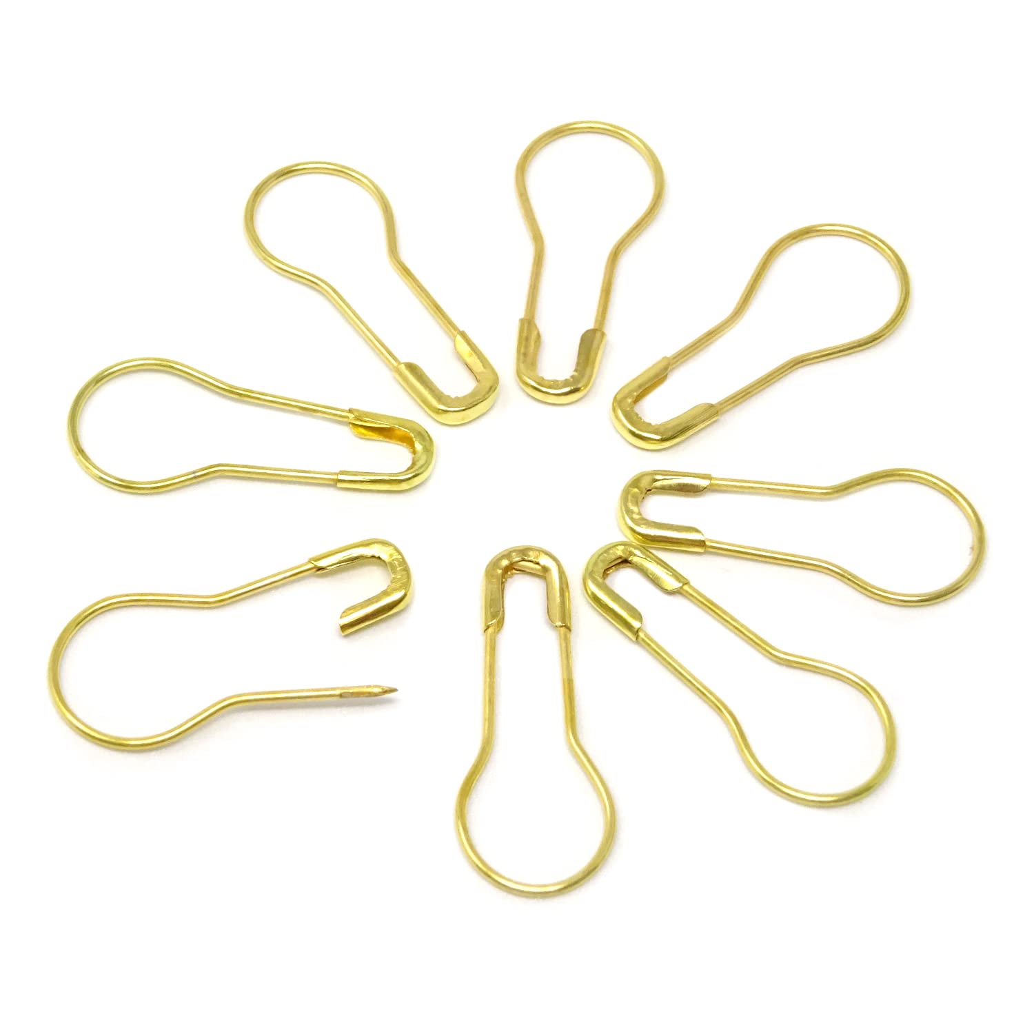 Honbay 1000PCS 22mm Mini Metal Safety Pins for Sewing & Crafts (Gold)