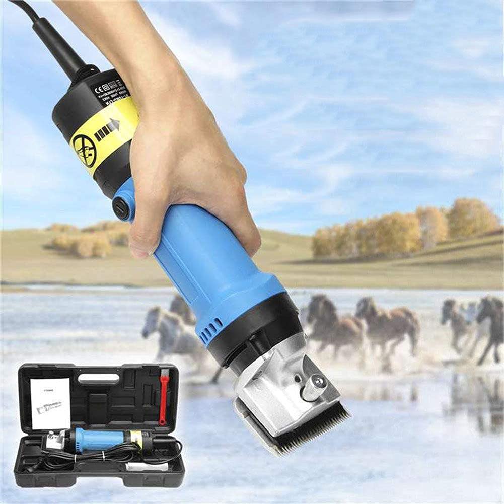 Professional 690W Heavy Duty Electric Horse Hair Clipper - 6-Speed Adjustable Low Vibration Equine Shears for Pet & Livestock Grooming - Perfect for Show Preparation, Veterinary Care, and Farm Maintenance