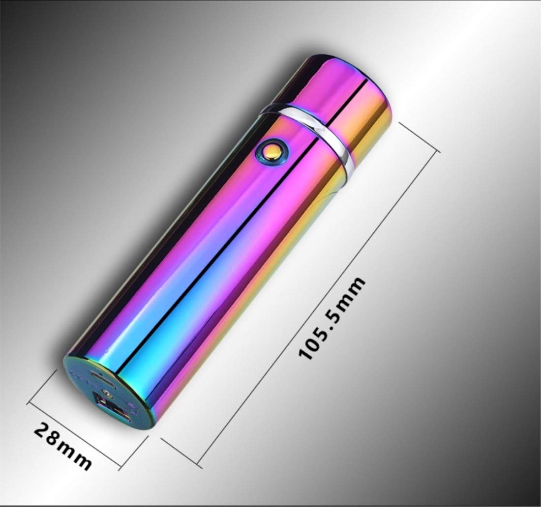 USB Arc Lighter - Windproof Rechargeable Triple Flame (Multicolor) for Camping & Outdoor