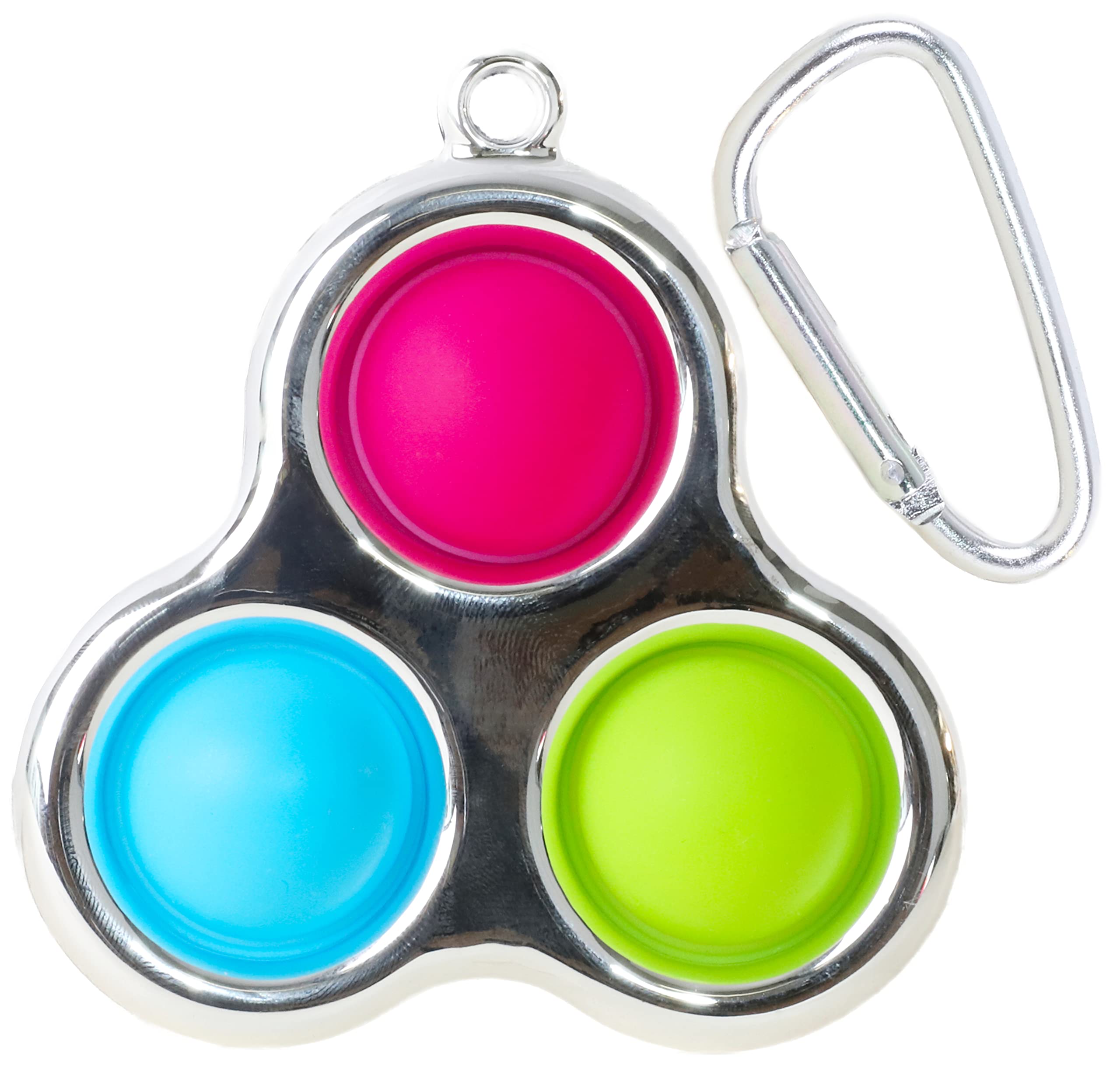 Toyland® Push Bubble Pop Sensory Fidget Toy for Stress Relief - Silver | Fun Popping Game for Kids & Adults | Perfect for Anxiety Relief, Focus & Classroom Use