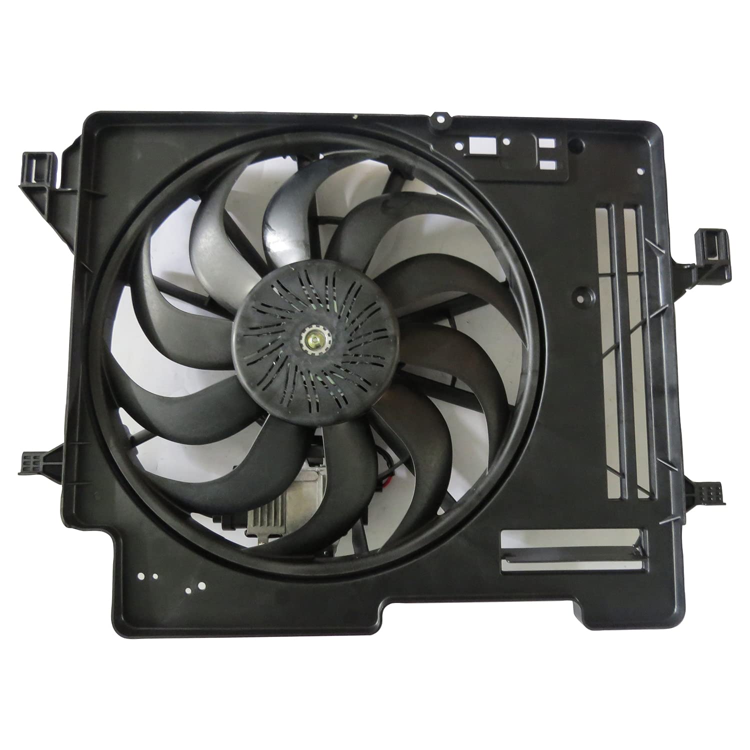 TYC 601600 Cooling Fan Assembly Compatible with 2016-2016 Ford Focus - Replacement Cooling System Part for Engine Overheating Protection - Perfect for Summer Driving & Heavy Traffic Conditions