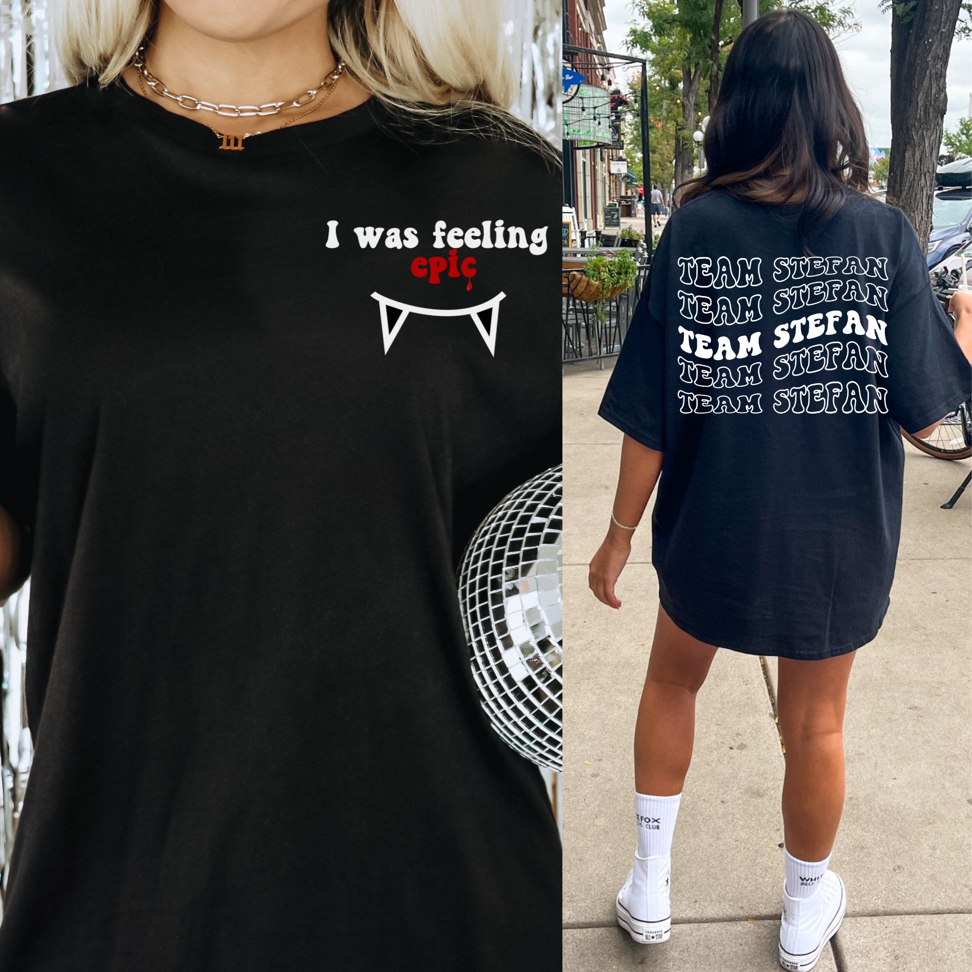 Stefan Salvatore T-Shirt | The Vampire Diaries TVD Fan Merch | Team Stefan & Salvatore Brothers Collection | Perfect Gift for Mystic Falls Lovers | Casual Wear & Cosplay Outfit