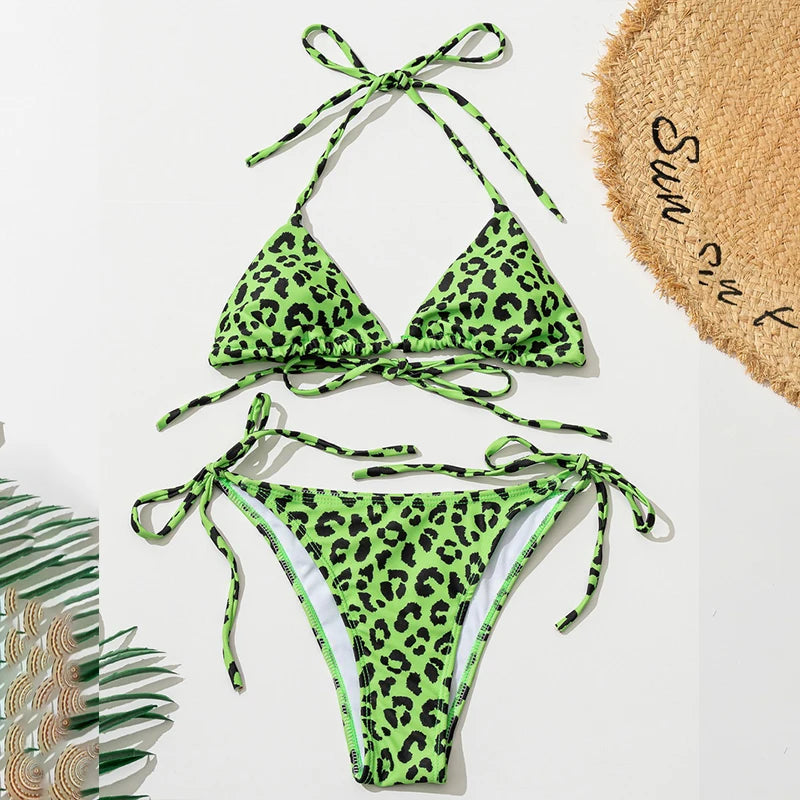 2024 Sexy Thong Bikini for Women - 11 Color Push Up Brazilian Swimsuit | High Waist Bathing Suit for Beach, Pool & Summer Vacation
