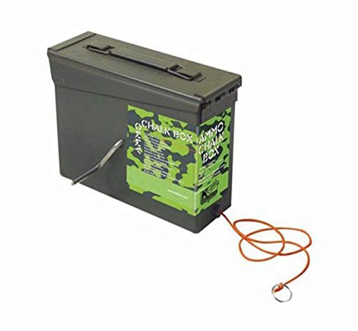 Kraft Tool GG302 Professional Chalk Line Reel with Heavy-Duty Ammo Box - Perfect for Construction, Carpentry, and DIY Home Projects
