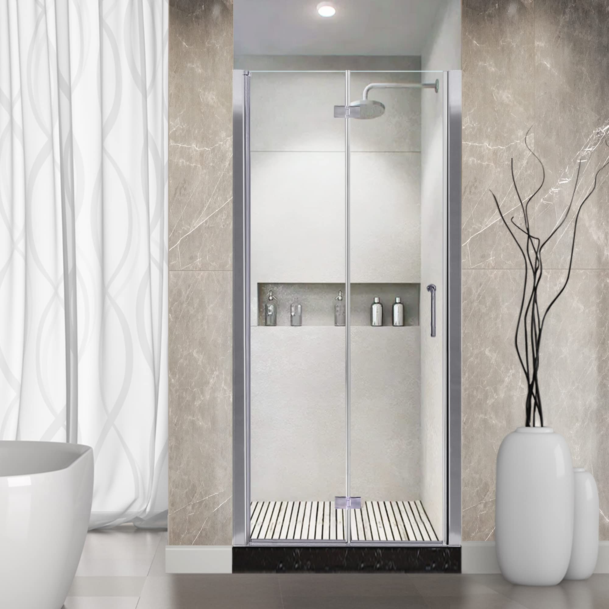 Frameless Bifold Glass Shower Door 30-31.5