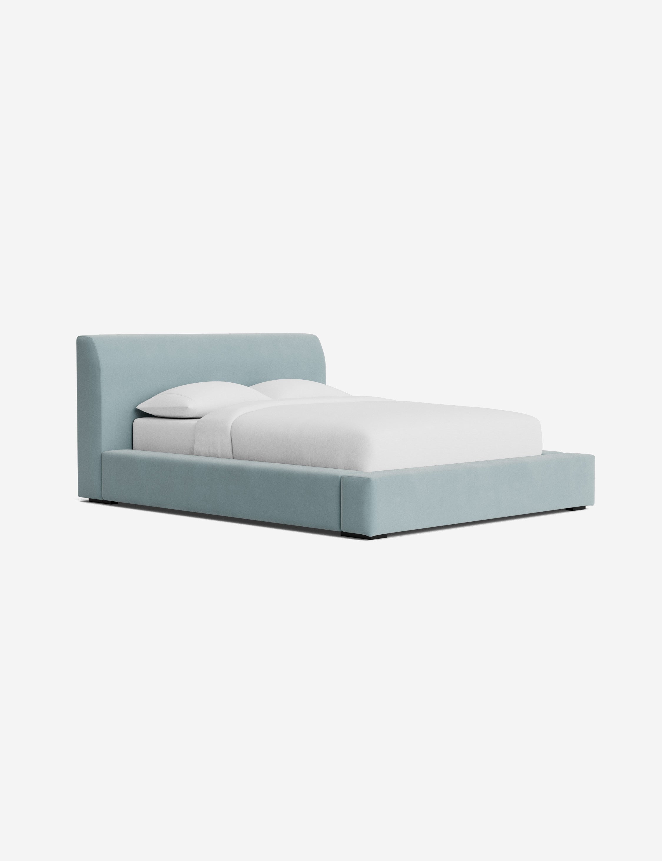 Clayton Platform Bed Frame - Queen Size, Modern Minimalist Wooden Bed with Sturdy Slat Support - Perfect for Bedroom, Guest Room, or Studio Apartment