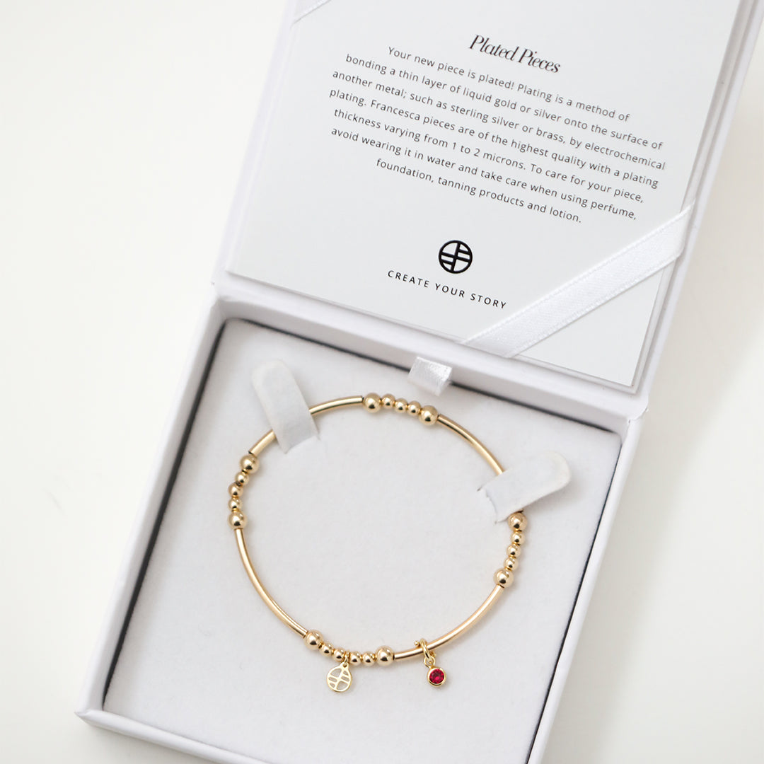 Birthstone Bracelet for Women - Personalized Aura Crystal Jewelry for Gifts, Healing & Spiritual Energy - Perfect for Birthdays, Anniversaries & Meditation