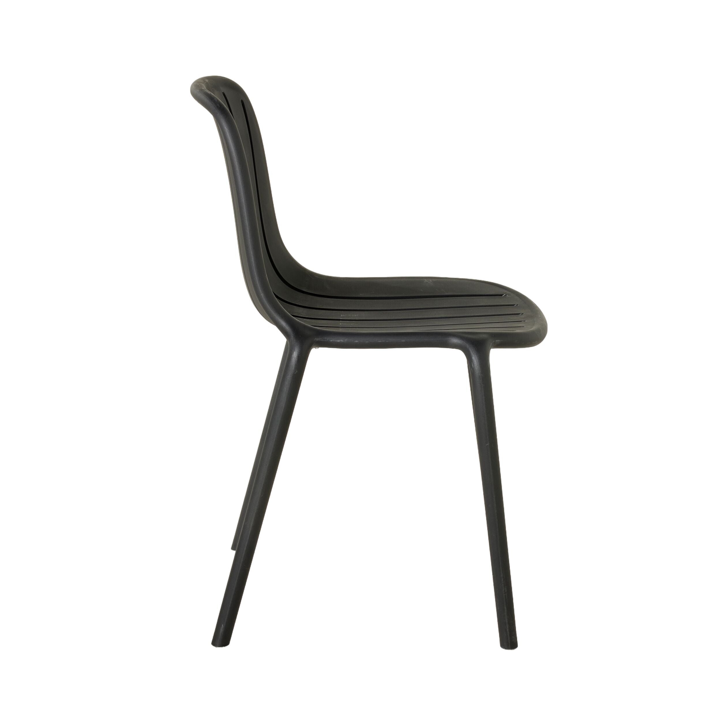 Blanka Modern Dining Chair - Black Wooden Seat & Metal Legs for Kitchen, Dining Room, or Office | Comfortable & Stylish Home Furniture