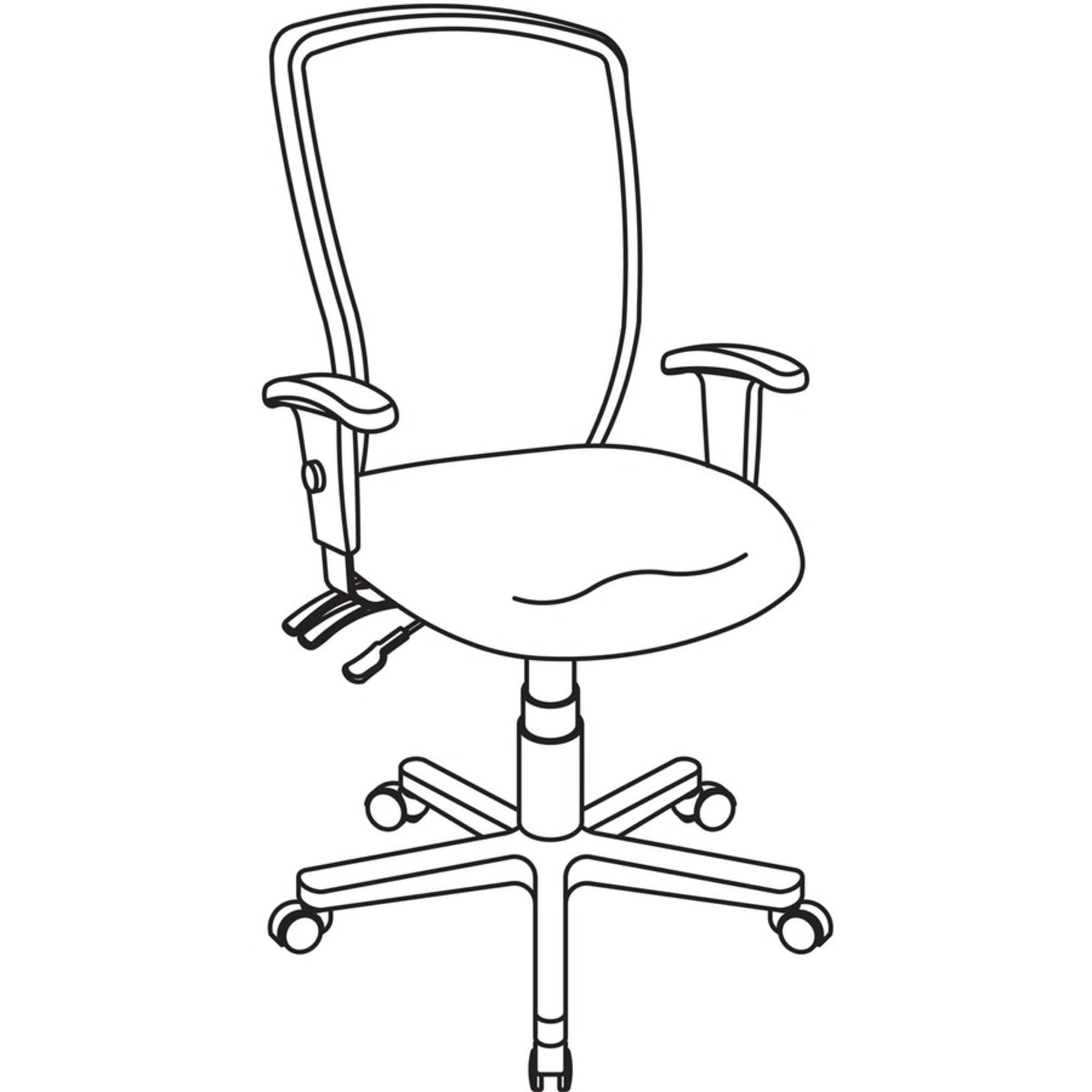 Lorell ErgoMesh Executive Chair - High Back Ergonomic Office Chair in Black for Home & Business Workspaces