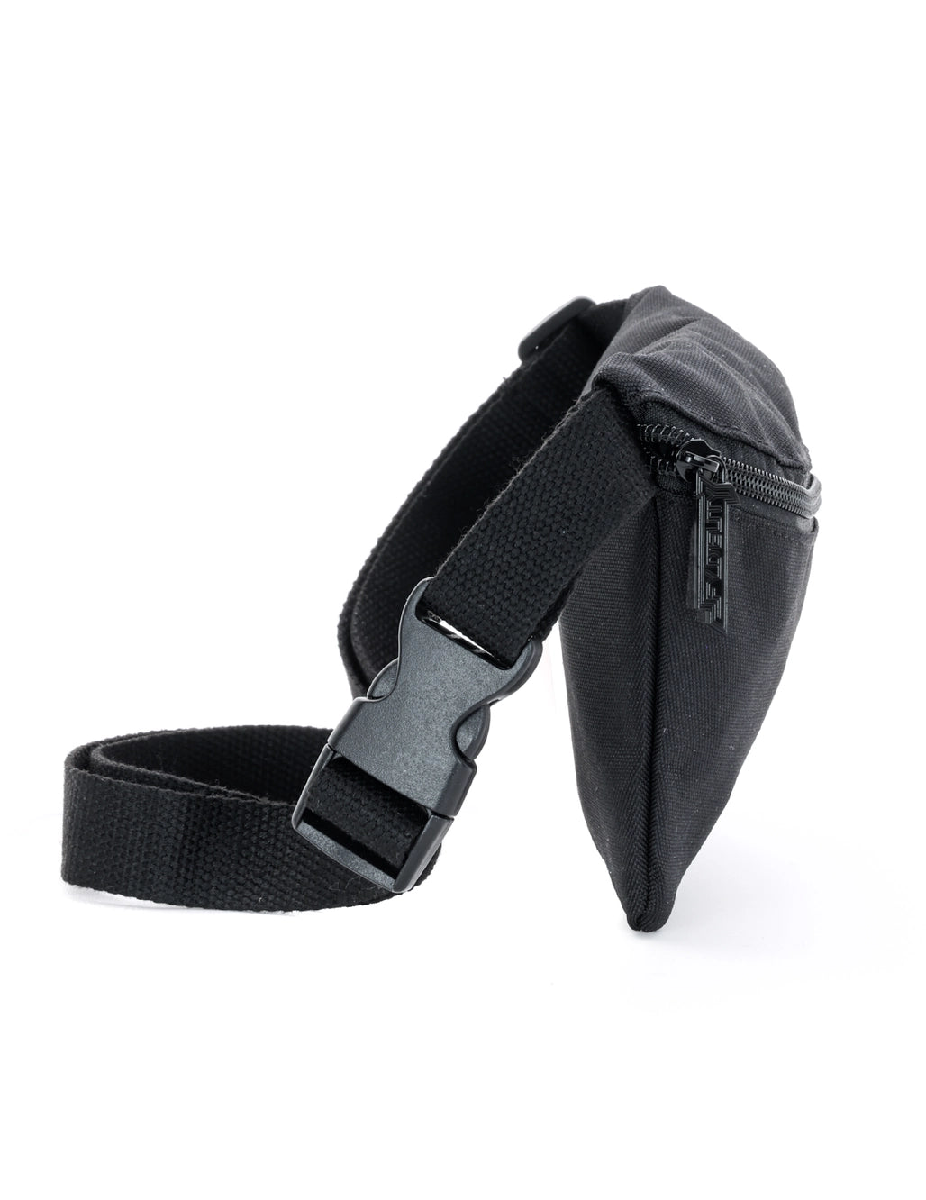 Ultra Slim Recycled Black Fanny Pack for Men & Women - Lightweight Waist Bag for Hiking, Travel, Gym & Everyday Use