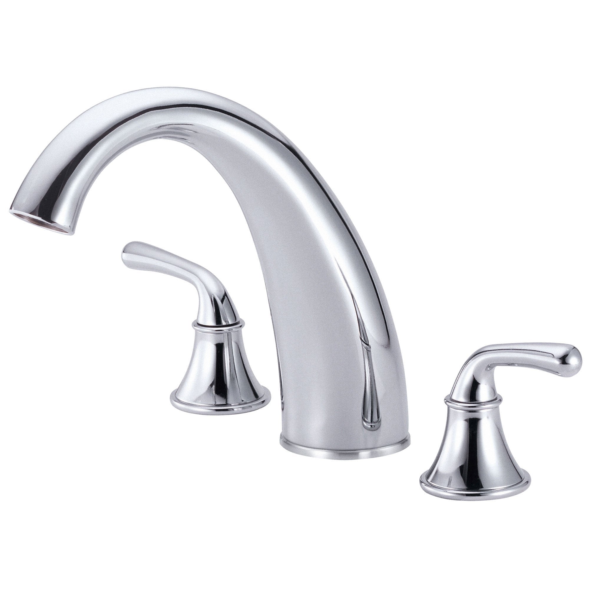 Danze Bannockburn Chrome High Arc Roman Tub Faucet with Rough-in Valve - Elegant Bathroom Fixture for Freestanding Tubs & Luxury Spa Settings