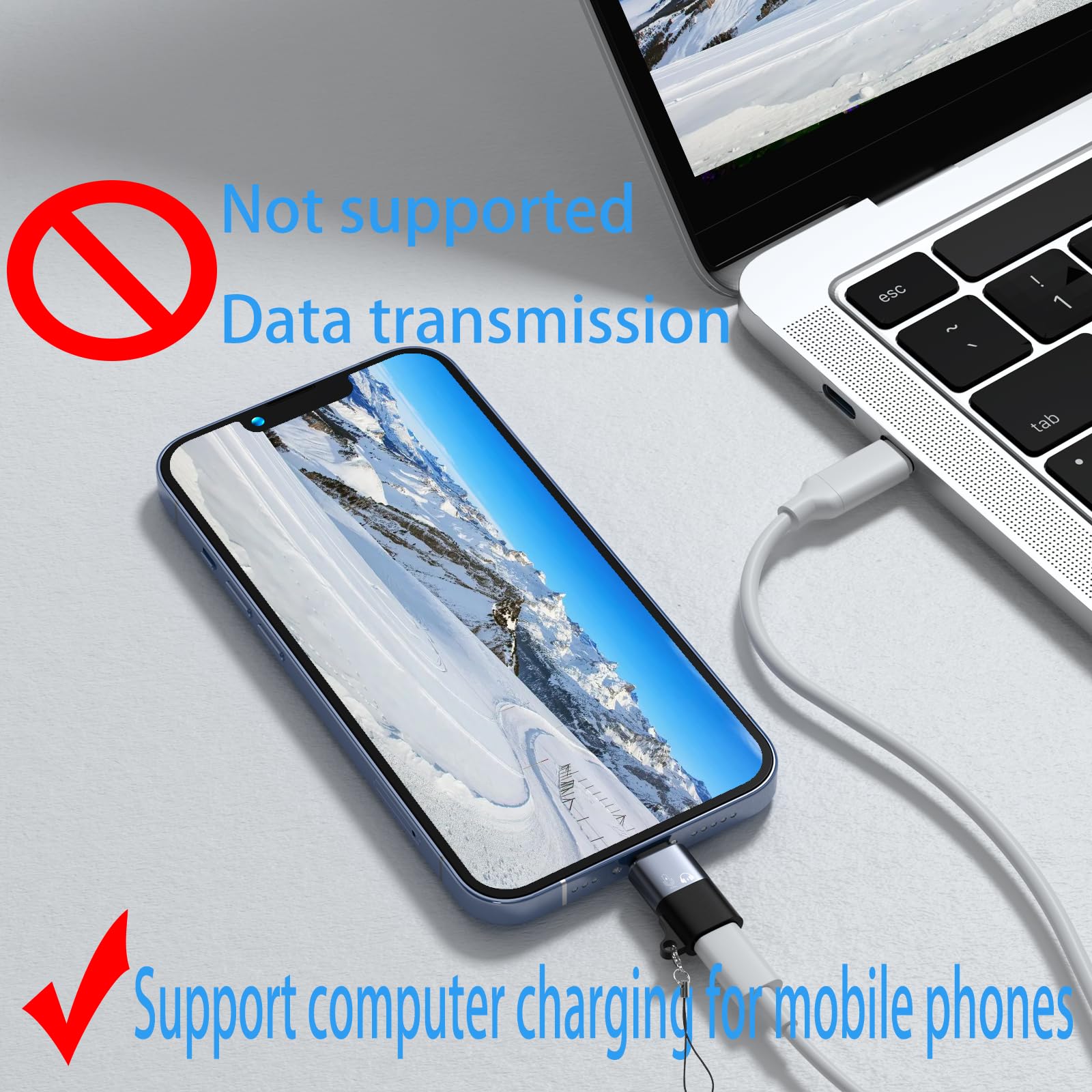 USB C to Lightning Adapter, iOS OTG Converter for Wireless Microphones, USB Drives, Speakers, Card Readers, Mice & Keyboards - Seamless Device Connectivity for Mobile Phones & Tablets in Home, Office & Studio