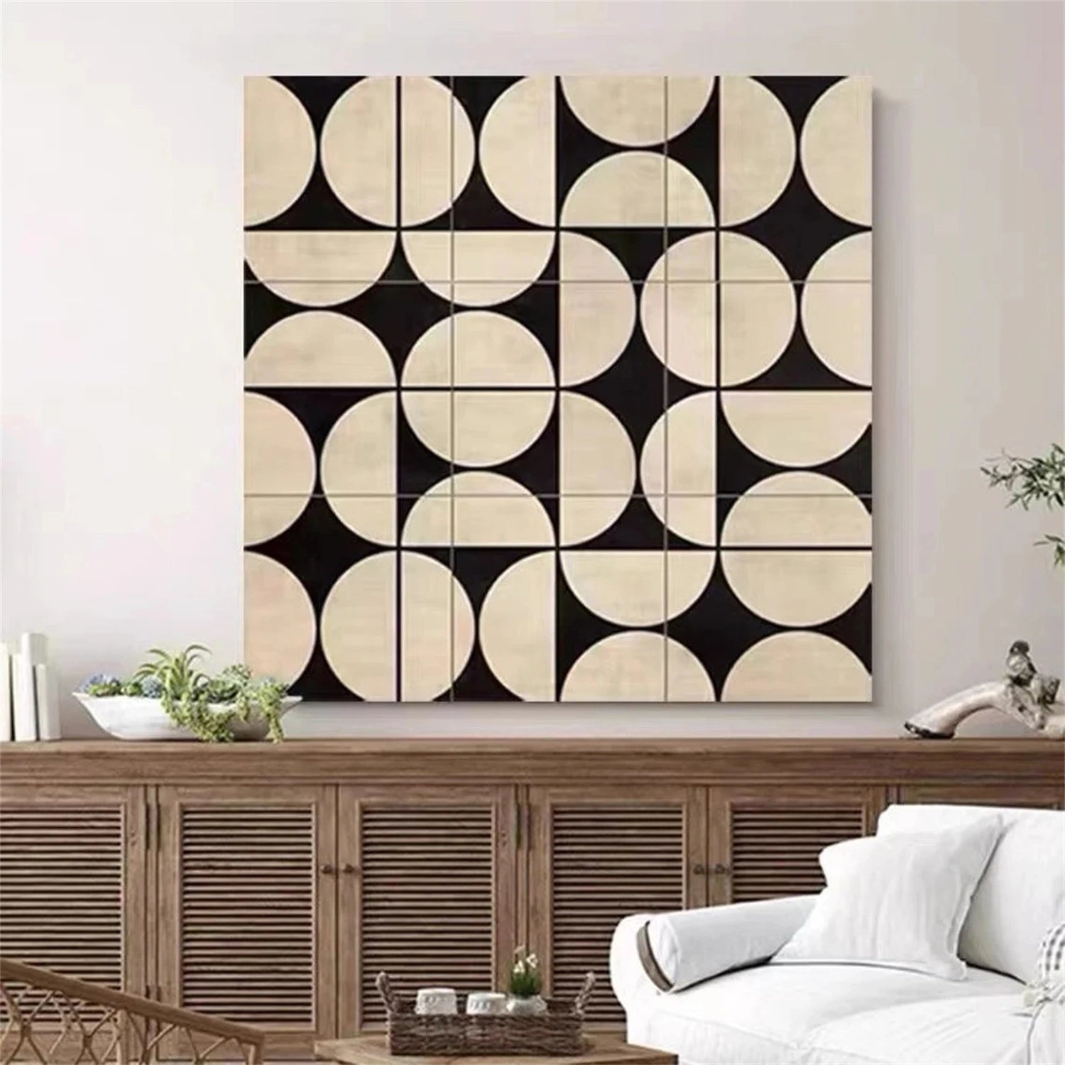 Abstract Painting #AB 281 - Modern Wall Art for Living Room, Bedroom & Office Decor | Large Canvas Artwork for Home & Office