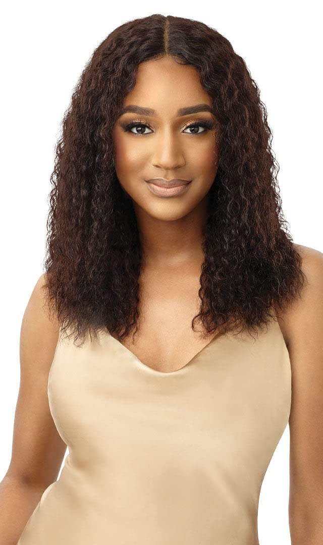 Outre Mytresses Gold Label Human Hair Lace Front Wig - ADAYSHA (Natural Brown) | 100% Human Hair Wig for Women | Perfect for Daily Wear, Cosplay & Special Occasions