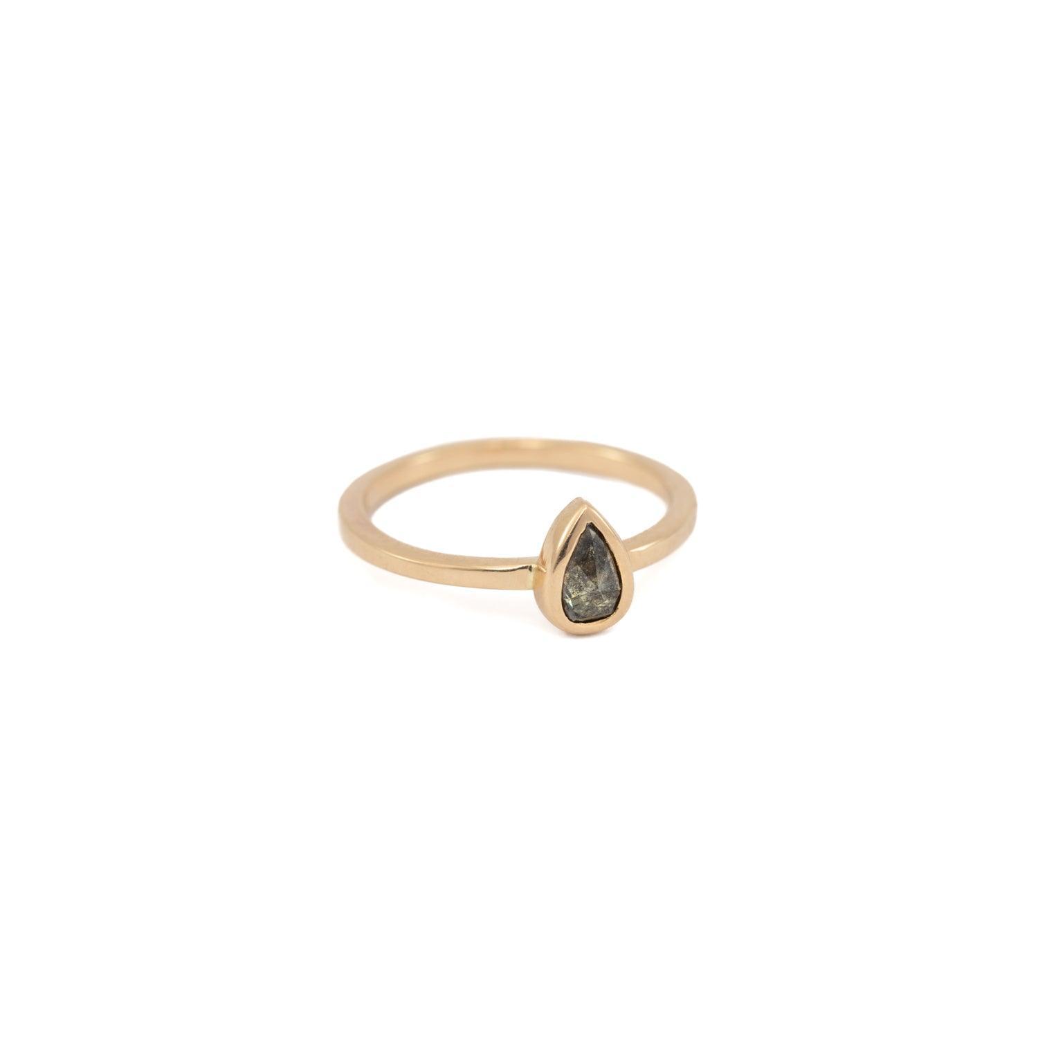Perry Salt & Pepper Diamond Ring - Unique Handcrafted Jewelry for Women, Ethical & Natural Grey Diamond Engagement Ring - Perfect for Weddings, Anniversaries & Special Occasions