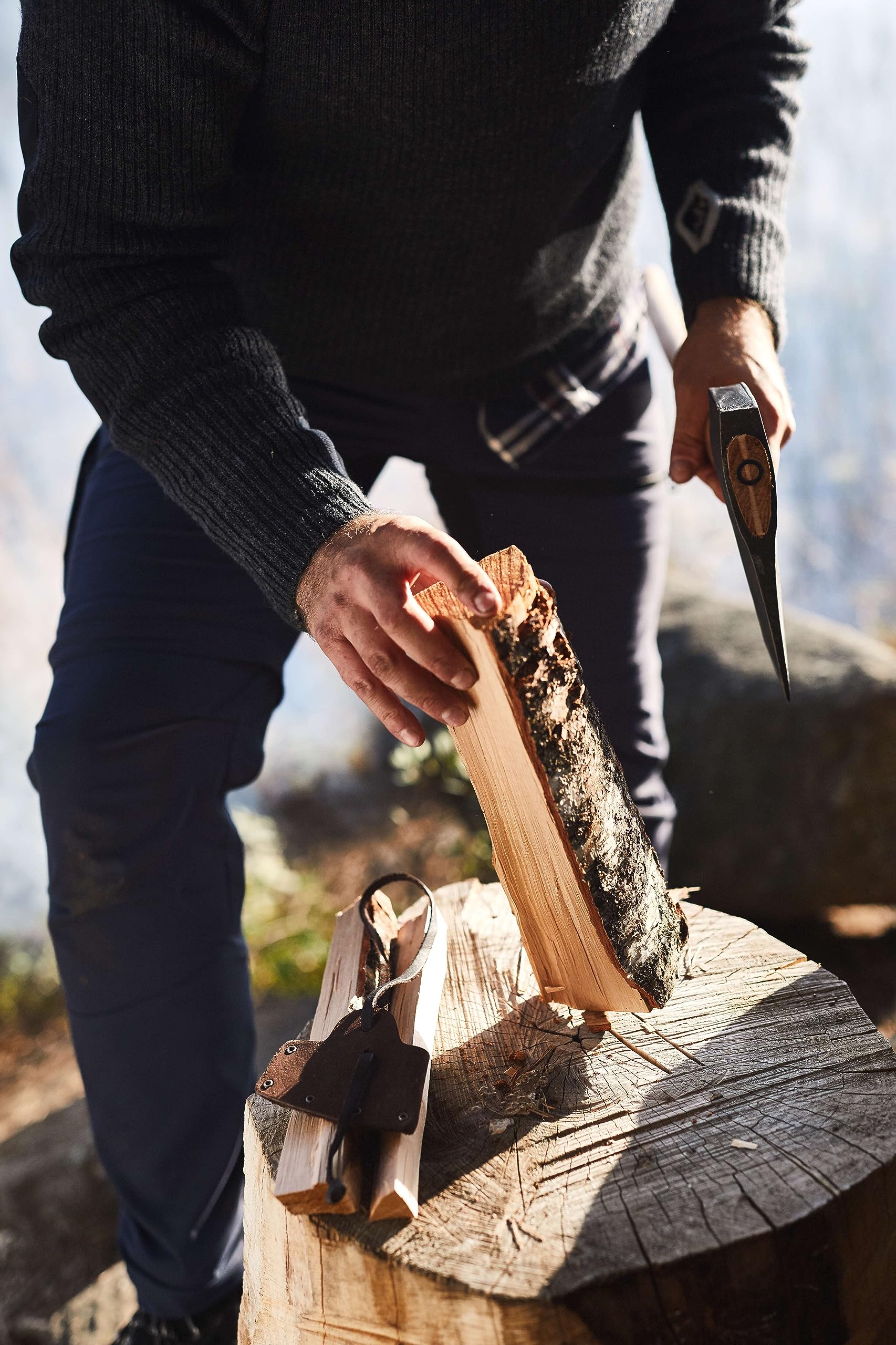 Hultafors AV08417010 Outdoor Climbing Axe - Durable Fulton Hatchet for Camping, Hiking & Survival Gear | Perfect for Wood Cutting, Bushcraft & Outdoor Adventures