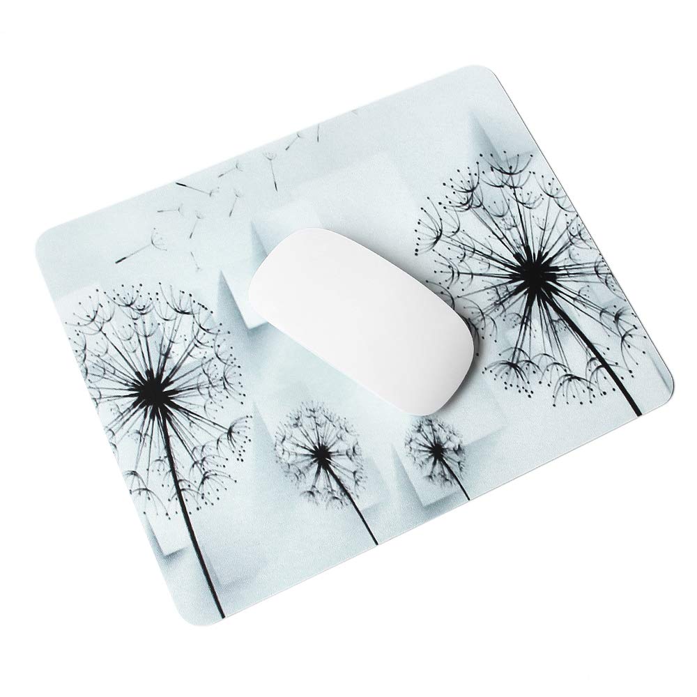 Premium PU Leather Mouse Pad - Waterproof, Non-Slip Desk Mat for Apple Magic Mouse & Microsoft Surface Mouse - Compatible with Laptop Wired/Wireless Bluetooth Mice - Office & Gaming Accessory (Dandelion, 1pc)